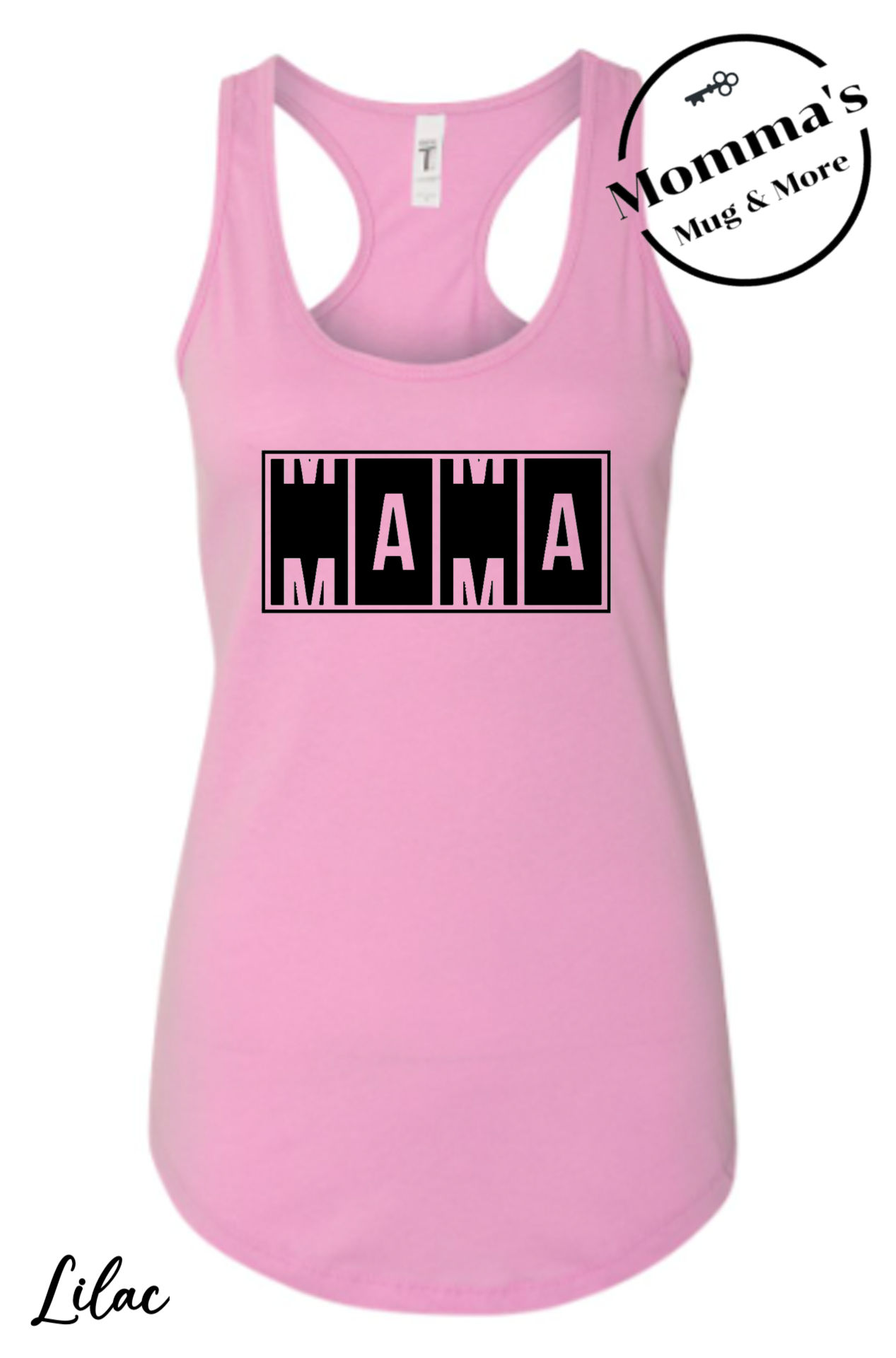 Timemachine Mama Lilac Racerback Blank Tank N1533 copy 3.png