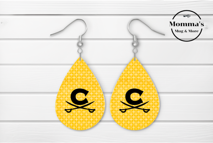 CORUNNA CAVALIERS DROP TEARDROP EARRINGS.png