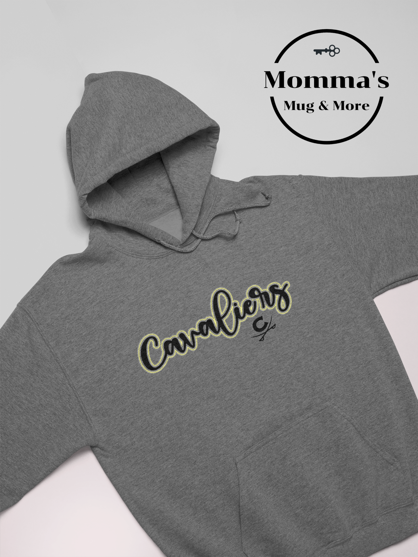 CORUNNA CAVALIERS FLAIR GRAPHITE HEATHER HOODIE.png