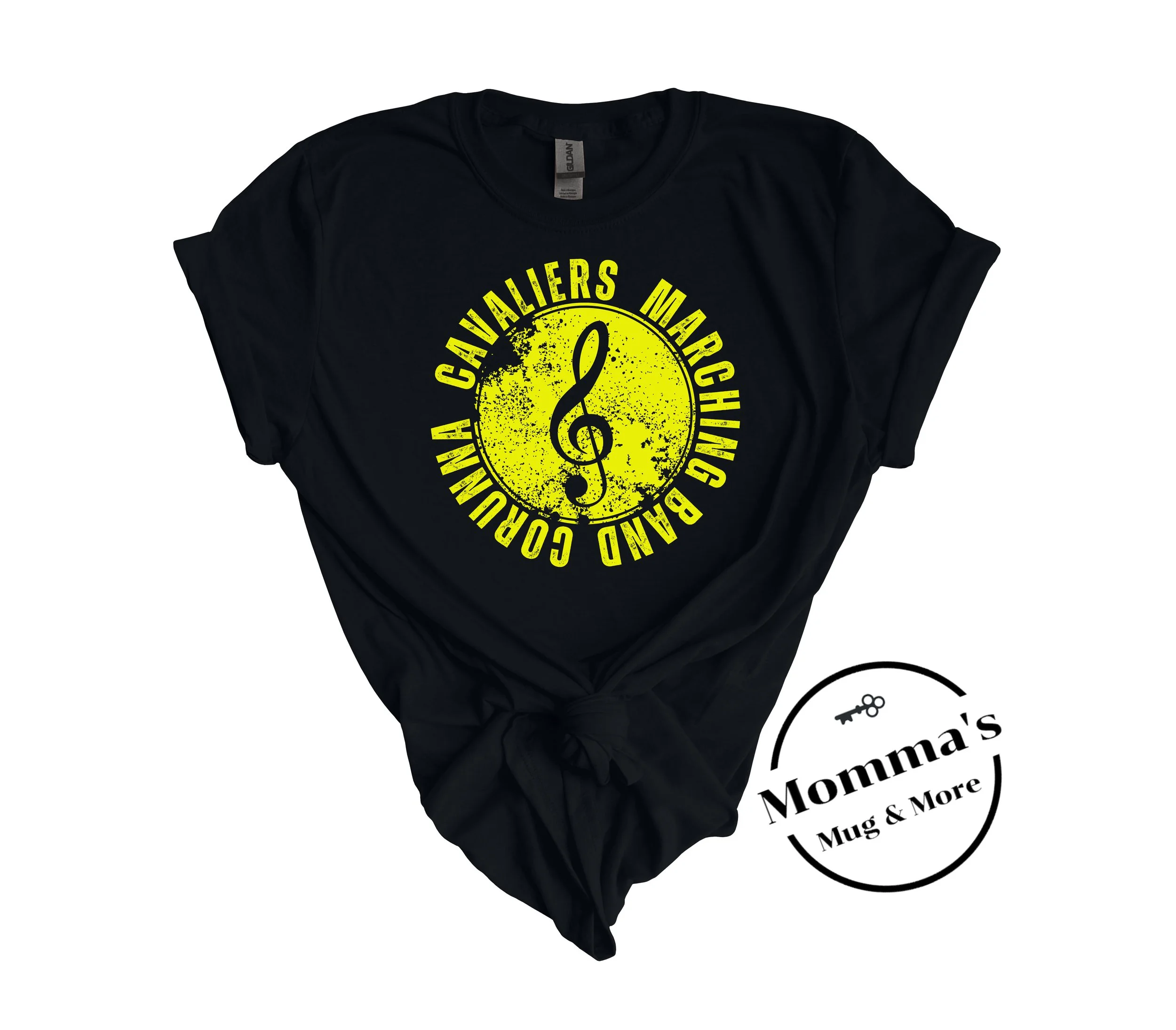 CAVALIERS MARCHING RUSTIC GOLD AND BLACK TEE.jpeg