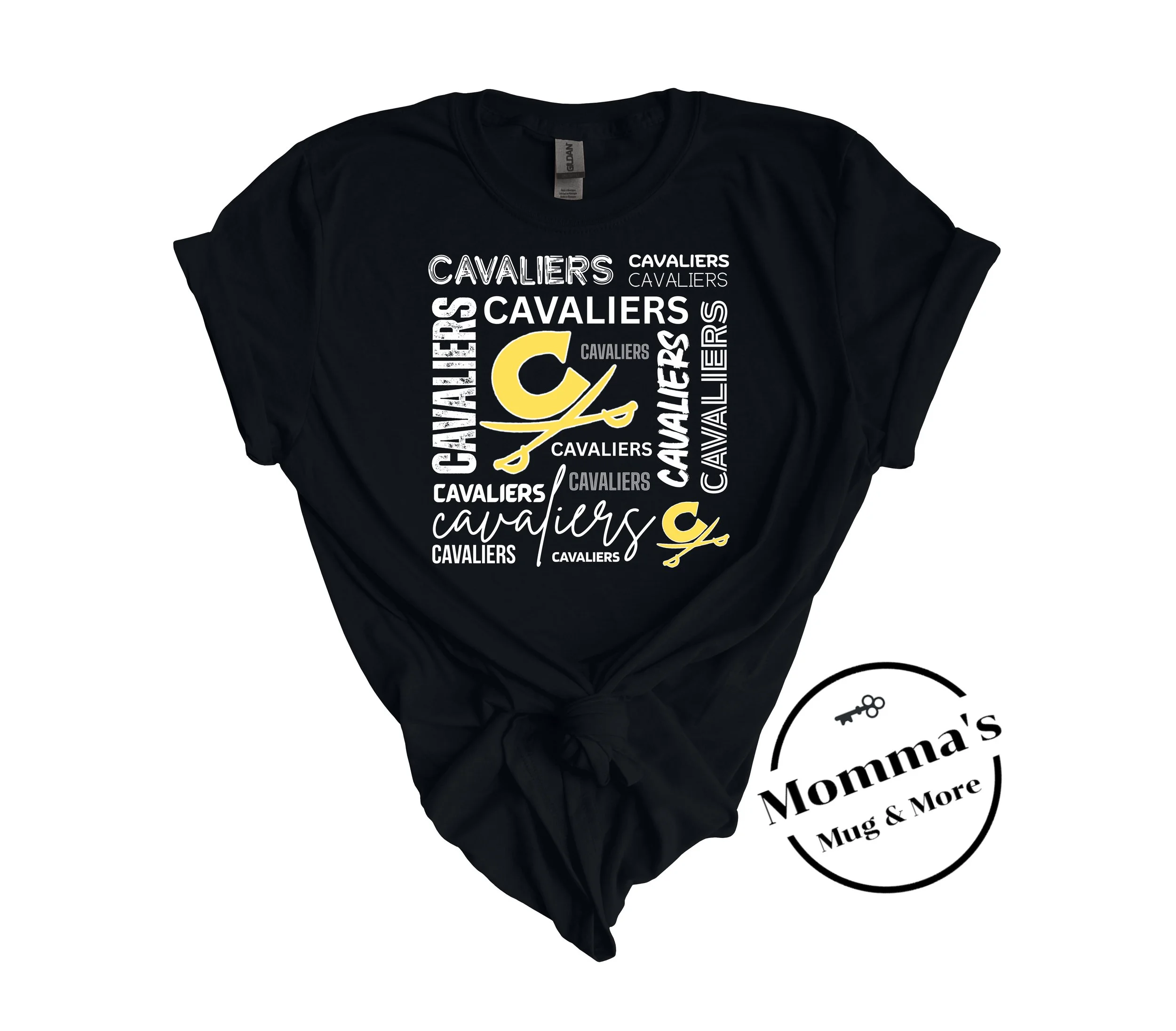 CAVALIERS BOXED C BLACK TEE.jpeg (Copy)