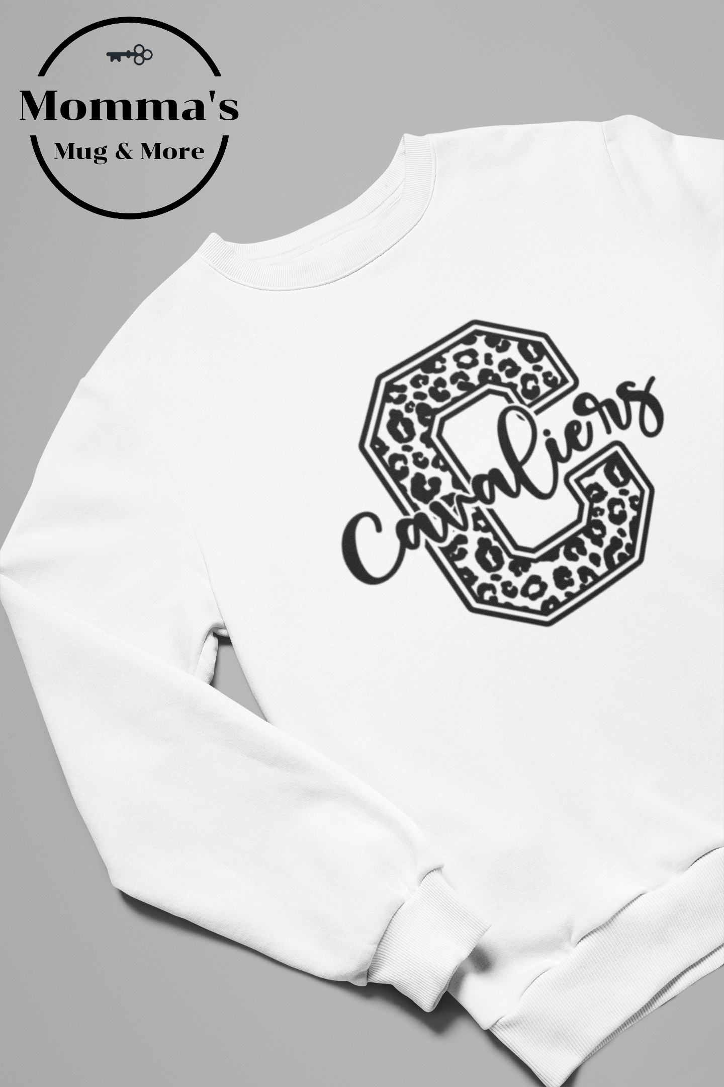 CORUNNA CAVALIERS LEOPARD C WHITE SWEATSHIRT.png