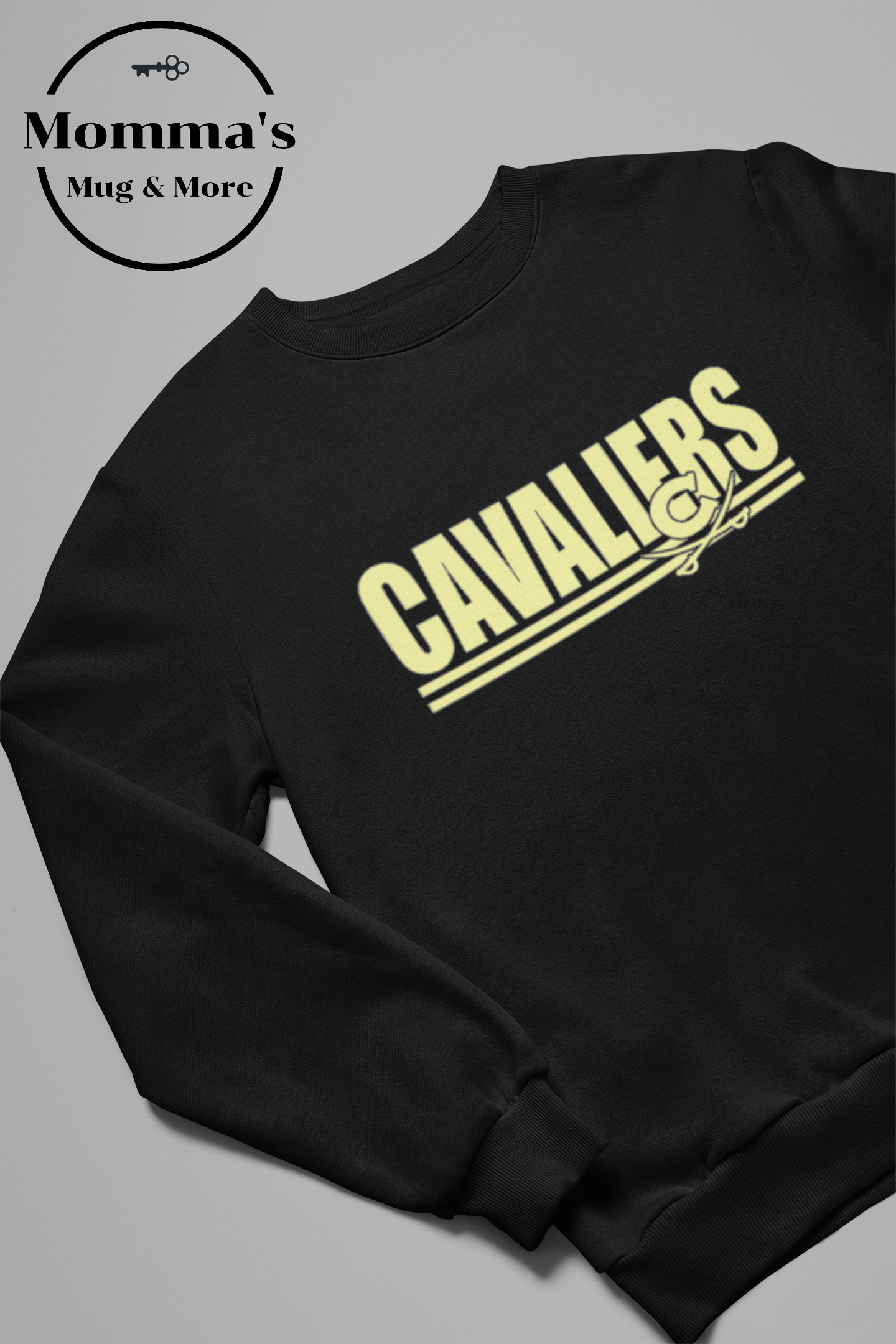 CORUNNA CAVALIERS STRIPED BLACK SWEATSHIRT.png