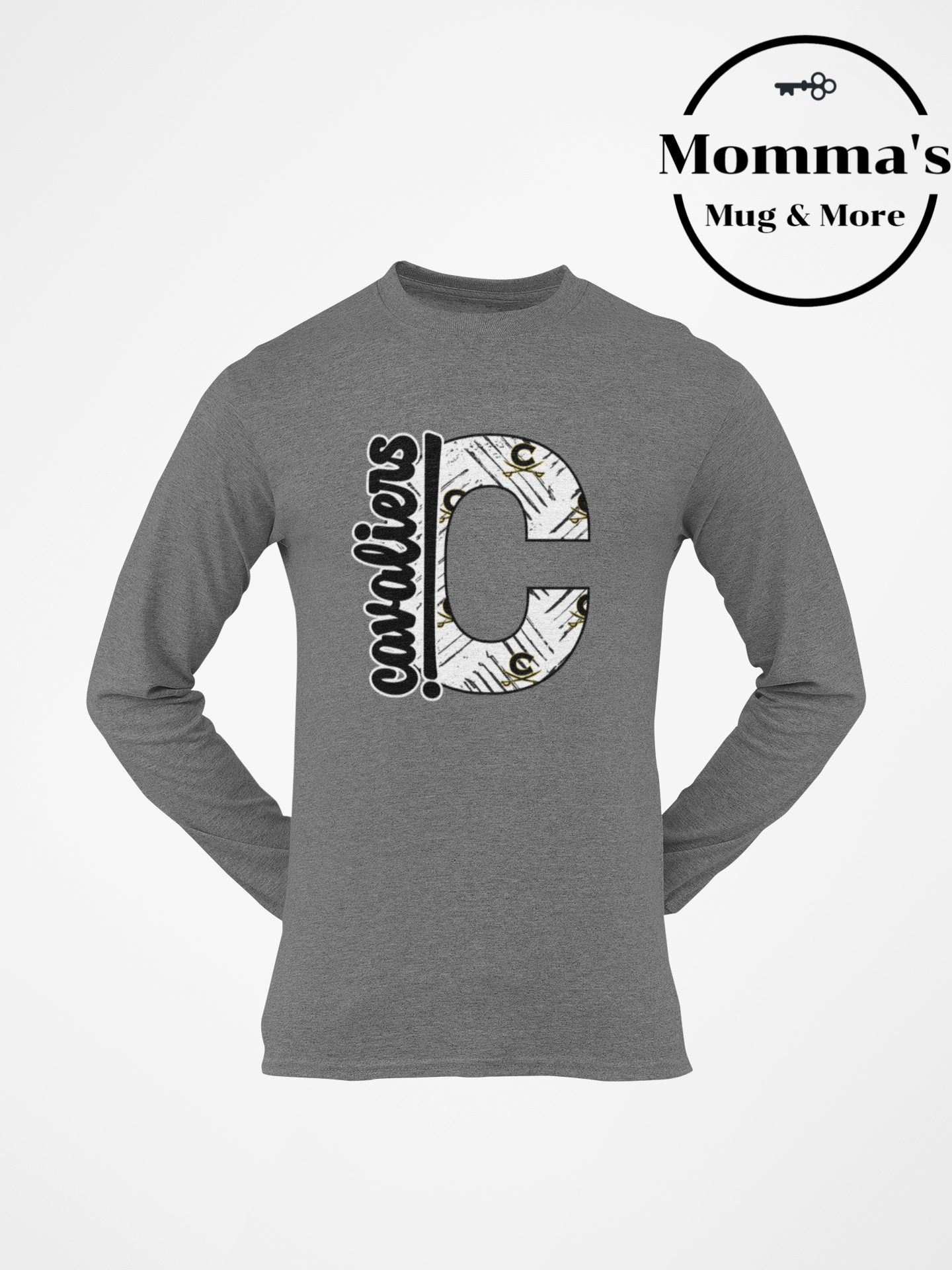 CAVALIERS EXCITMENT GRAPHITE HEATHER SLEEVED TEE.png (Copy)