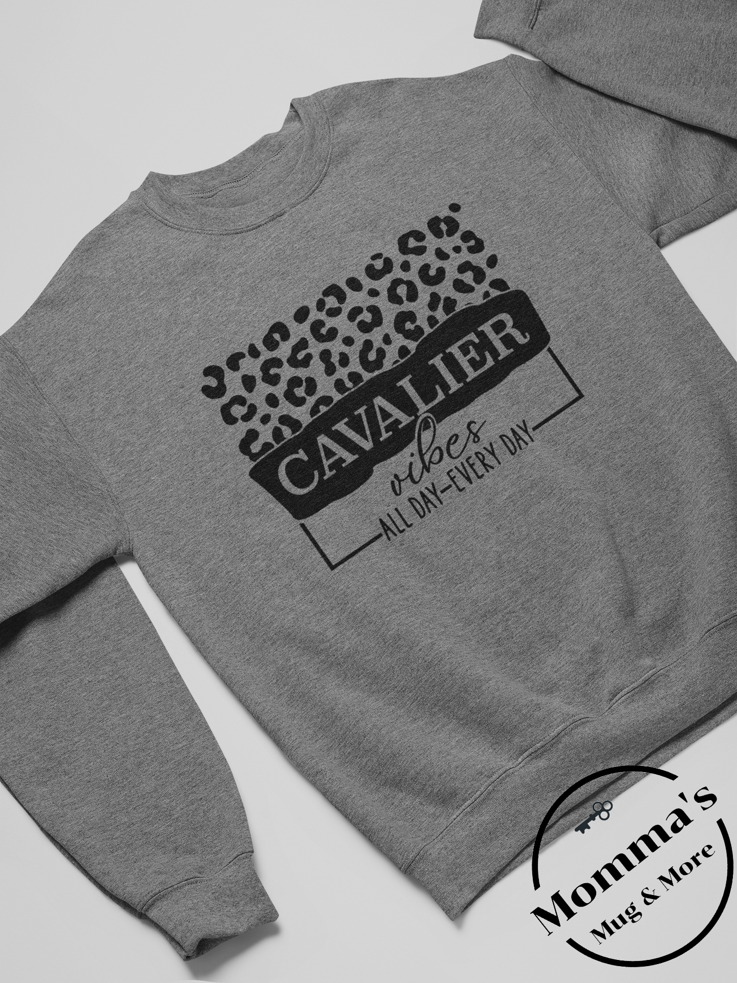 CAVALIER VIBES GRAPHITE HEATHER CREW SWEATSHIRT.png