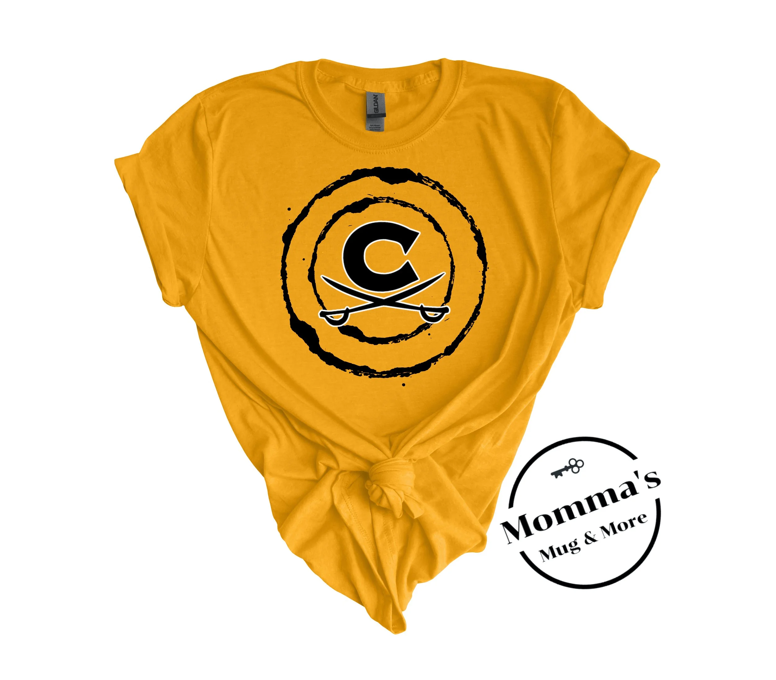 CAVALIERS BULLSEYE GOLD TEE 2.jpeg