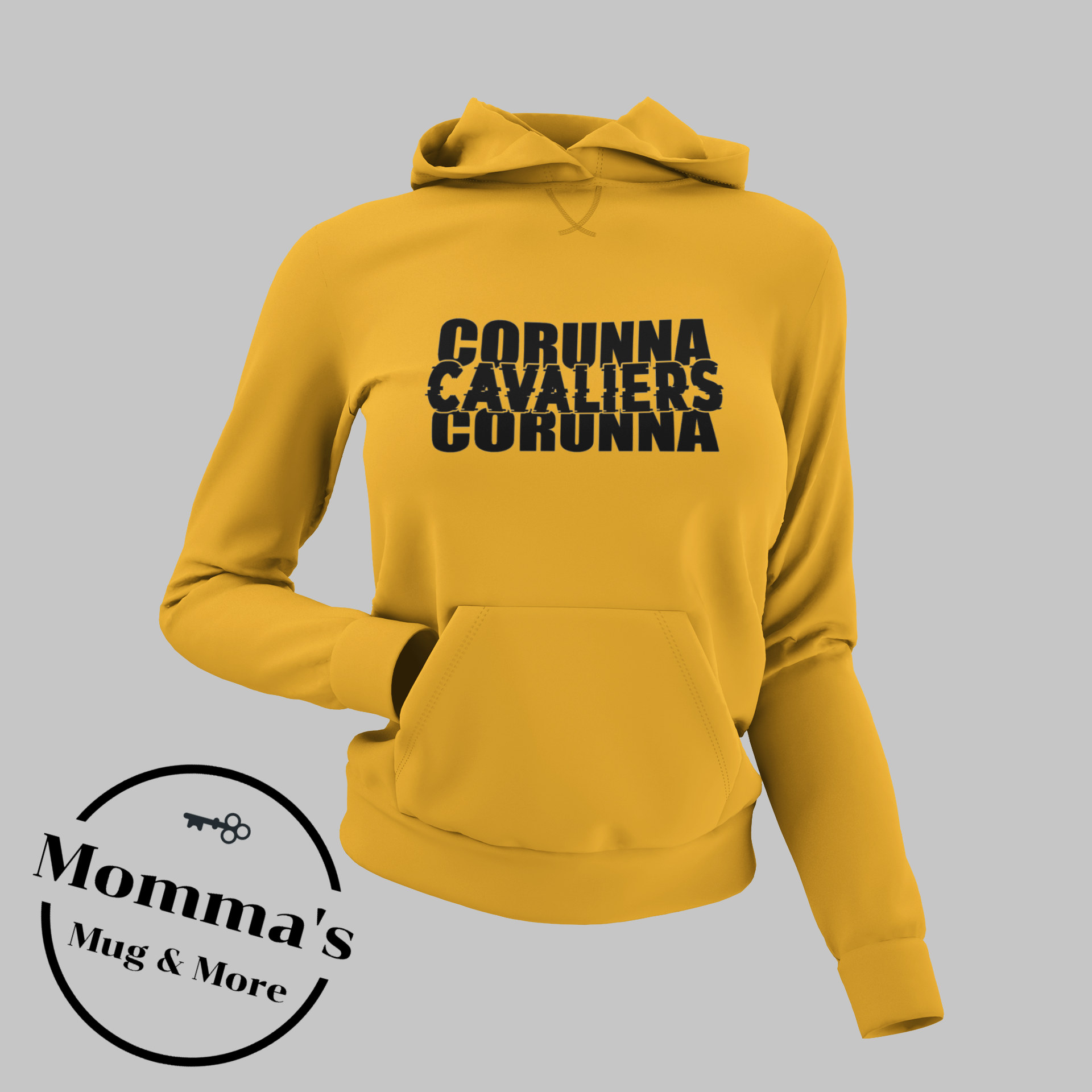 CORUNNA CAVALIERS GLITCH GOLD HOODIE.png