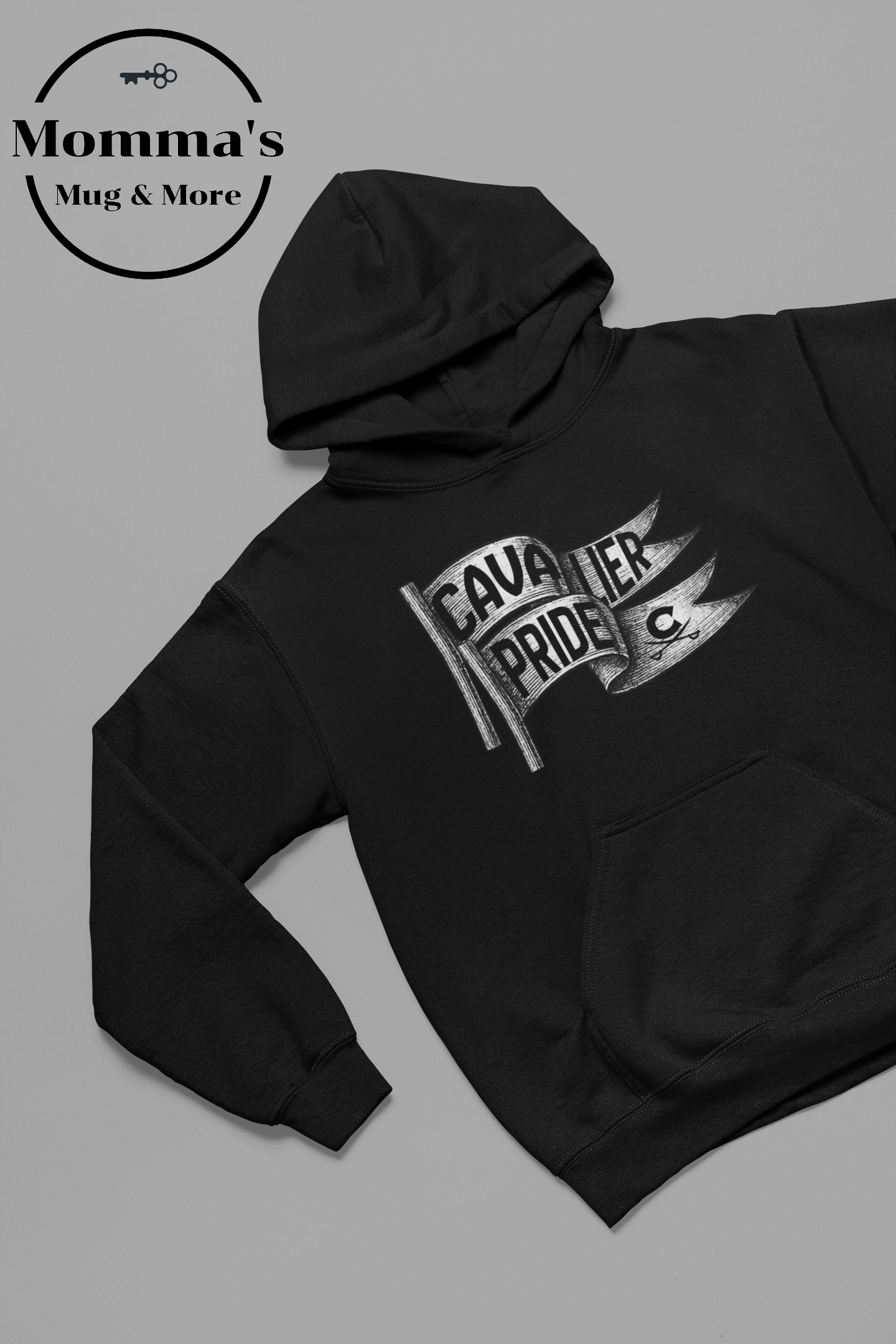 WAVING CAVALIER PRIDE BLACK HOODIE.png