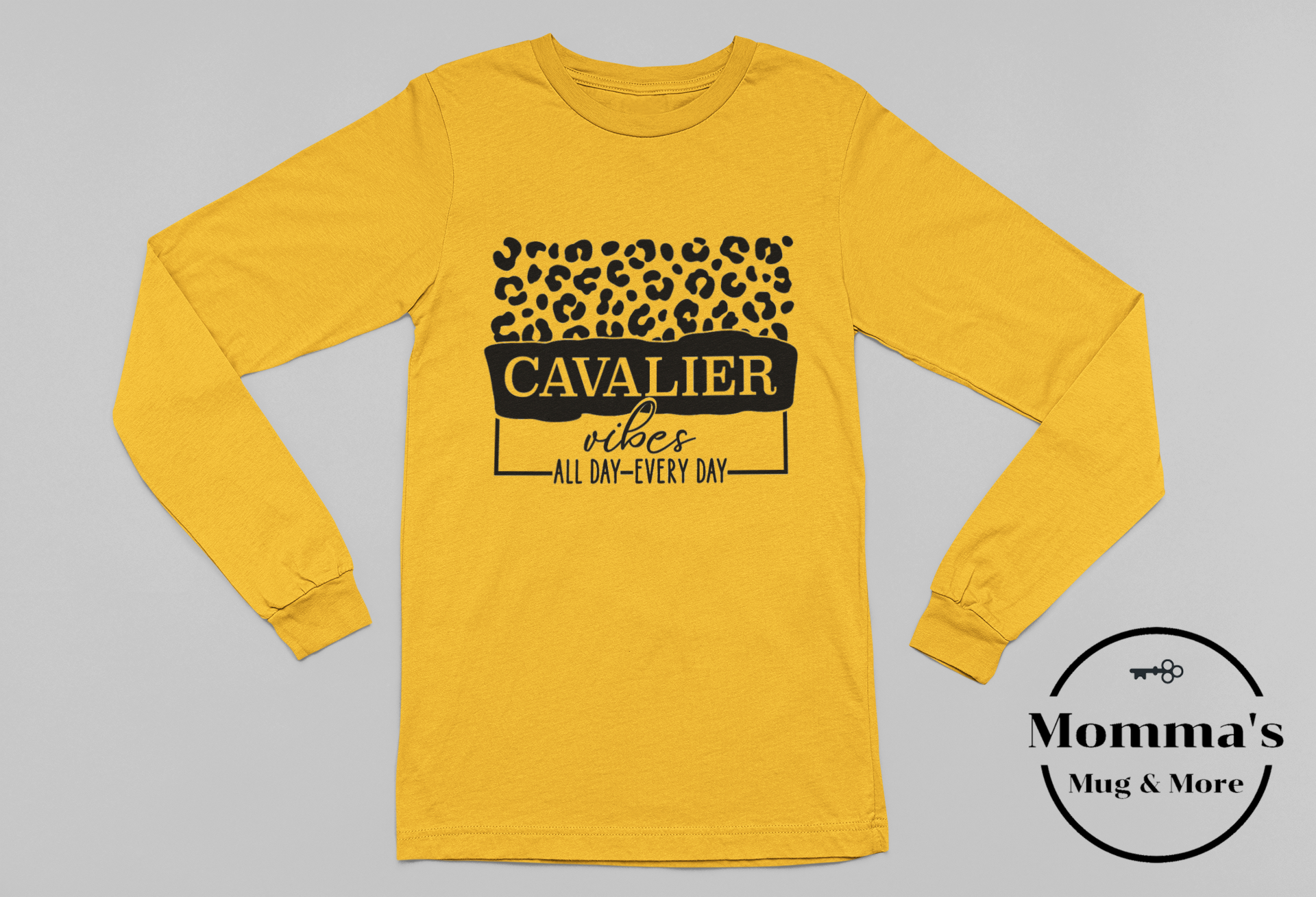 CAVALIER VIBES GOLD SLEEVED TEE.png