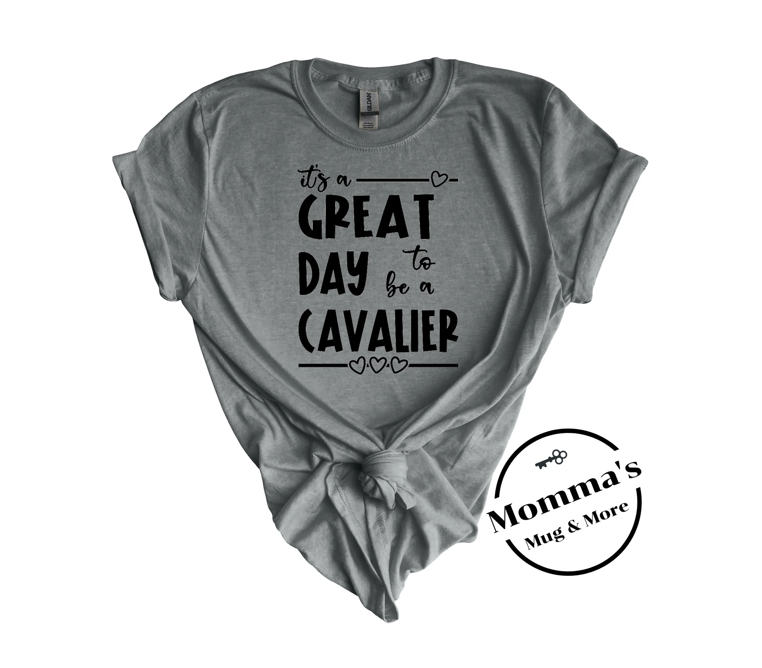 GREAT DAY TO BE A CAVALIER GRAPHITE HEATHER TEE.jpeg
