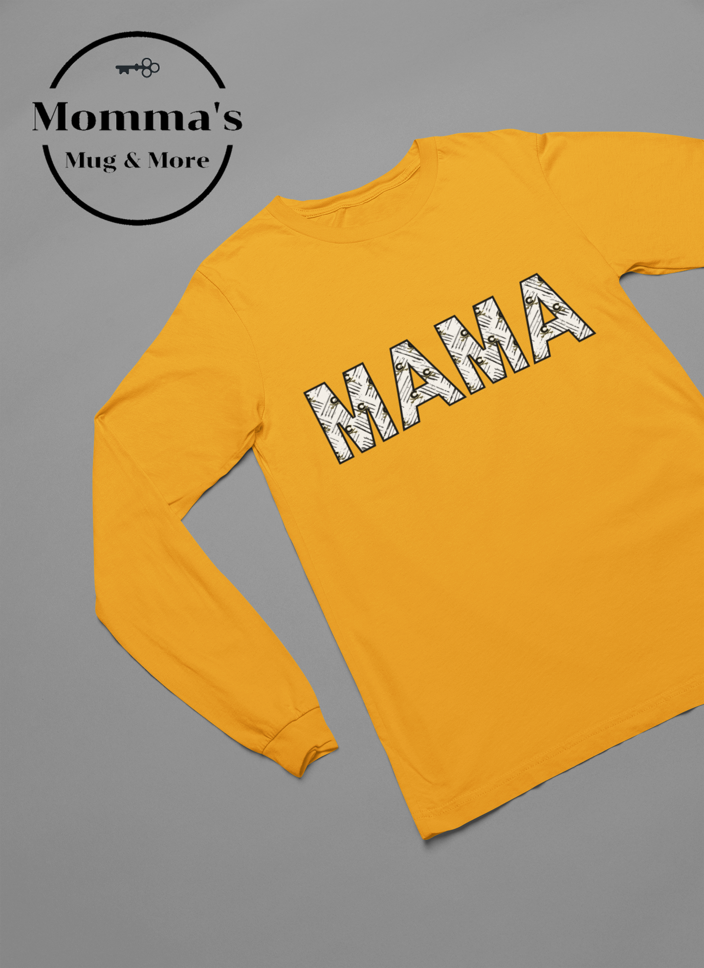 MAMA CAVALIERS GOLD SLEEVED TEE.png