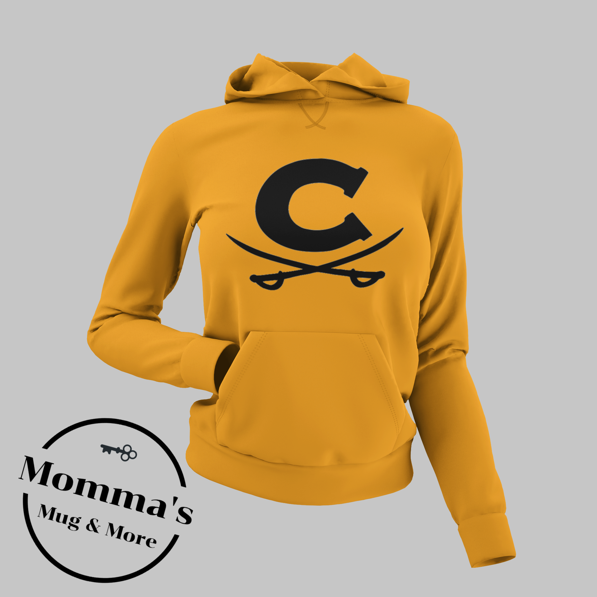 CORUNNA CAVALIERS CROSS SWORDS GOLD HOODIE.png (Copy)