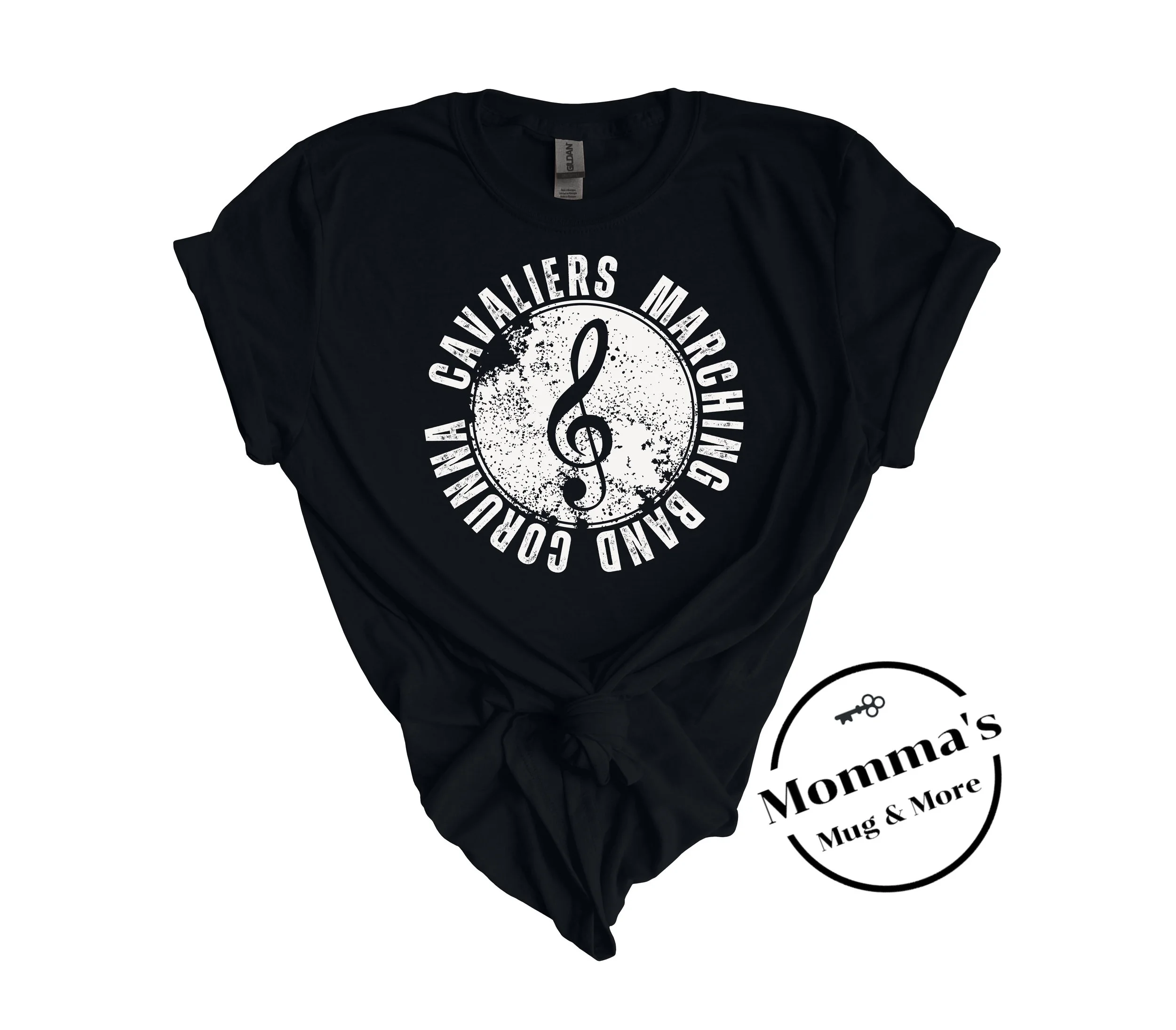 CAVALIERS MARCHING RUSTIC WHITE AND BLACK TEE.jpeg