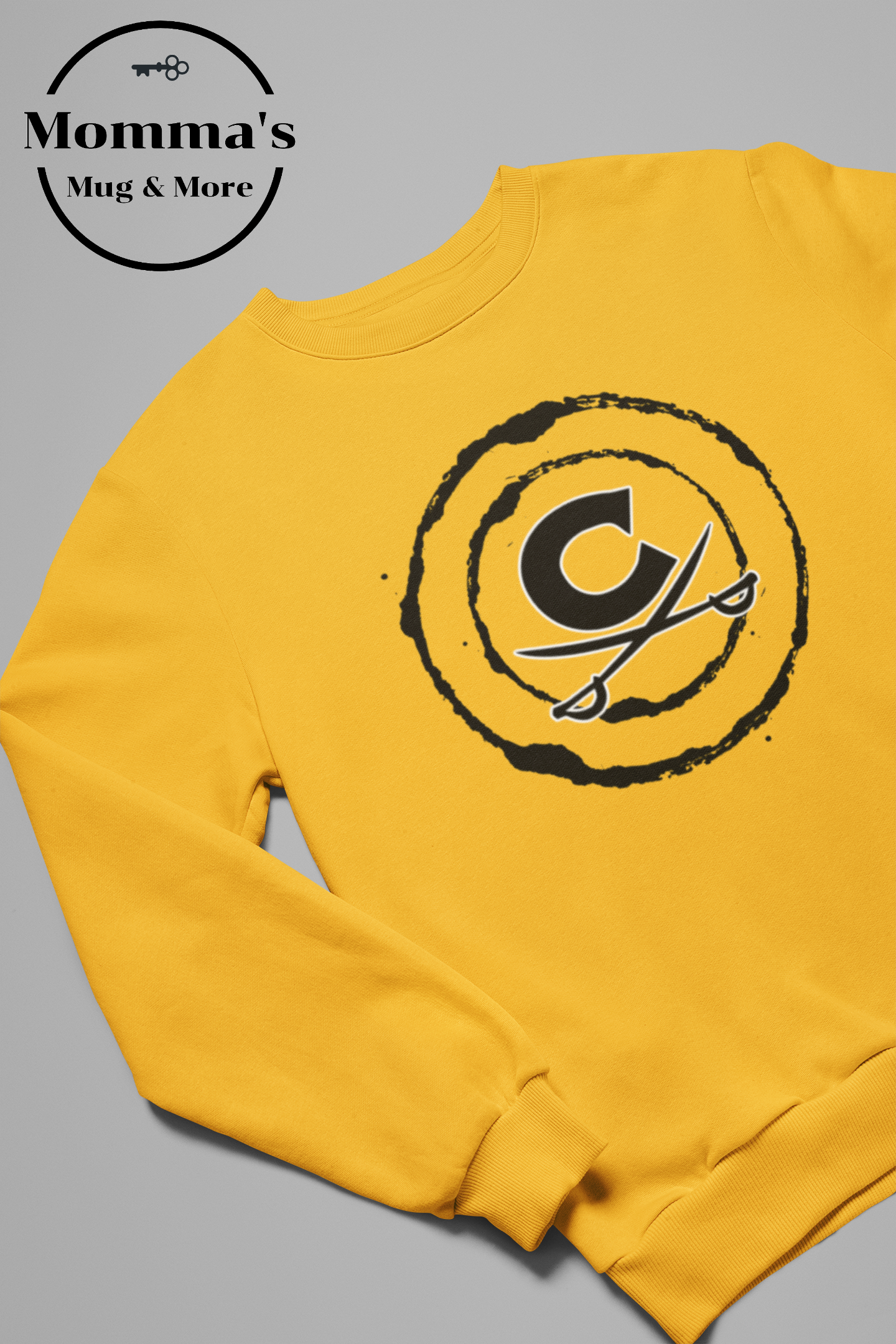 CAVALIERS BULLSEYE GOLD SWEATSHIRT.png