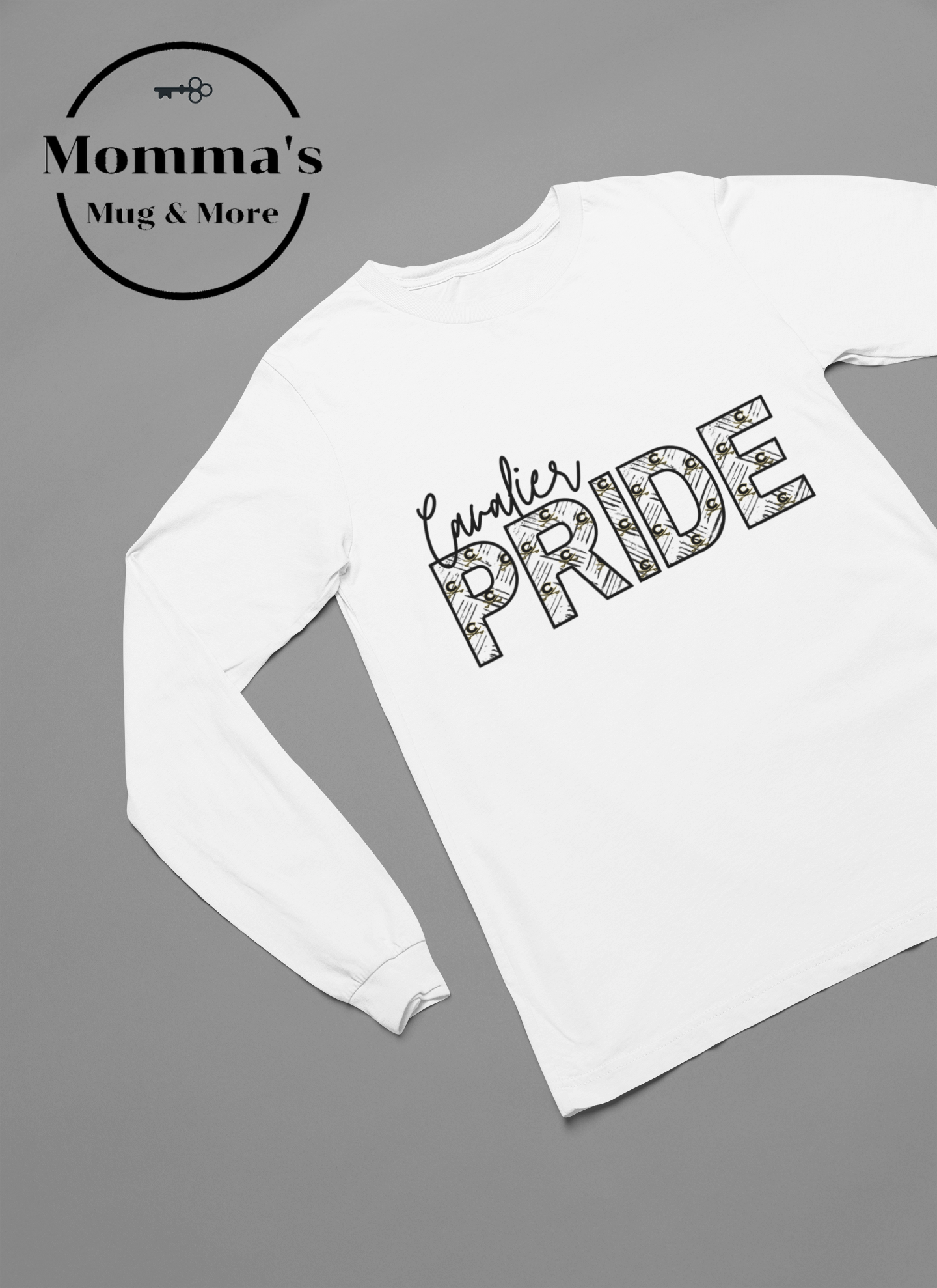 CAVALIER PRIDE WHITE SLEEVED TEE.png (Copy)