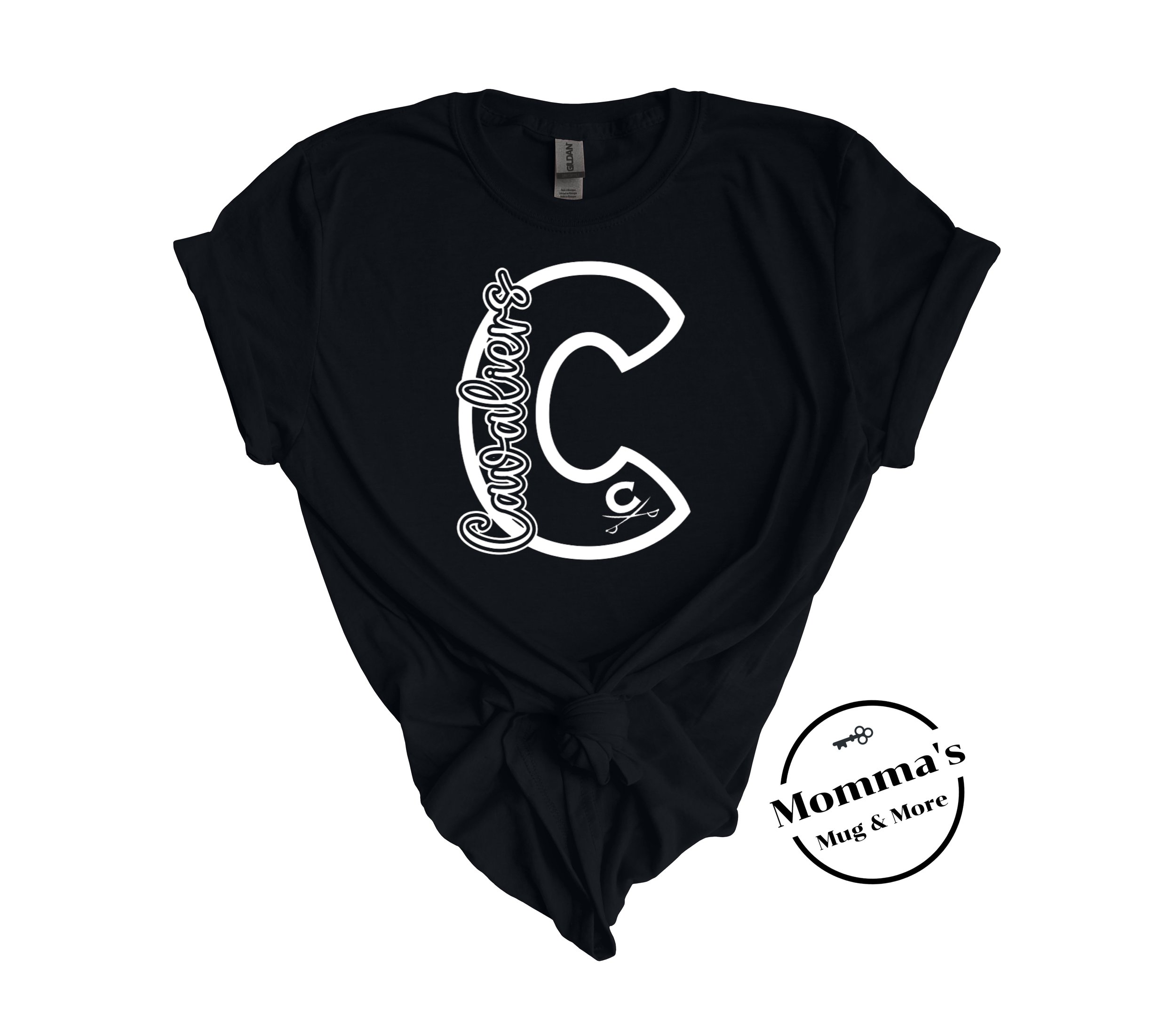 CAVALIERS C BLACK TEE:WHITE.jpeg