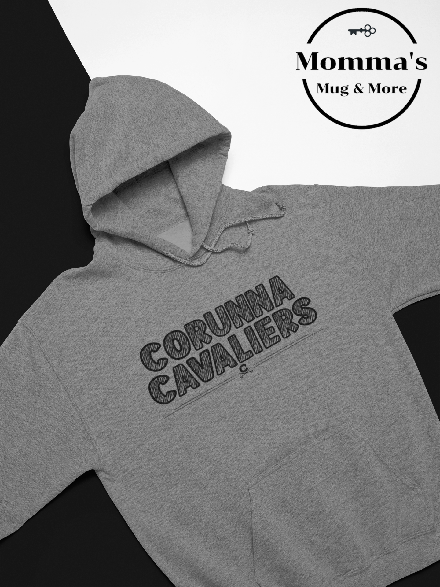 CORUNNA CAVALIERS SCRATCH GRAPHITE HEATHER HOODIE.png