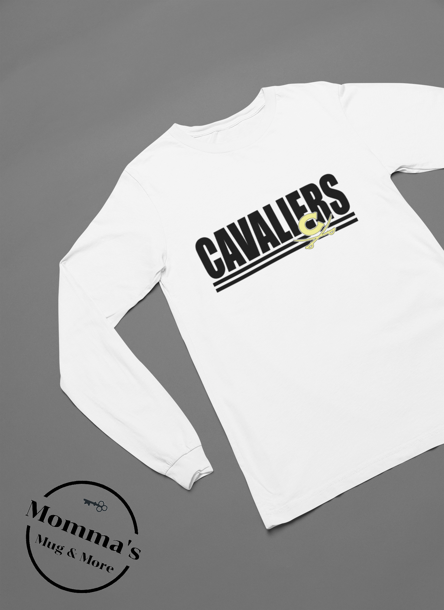 CORUNNA CAVALIERS STRIPED MUTLI WHITE SLEEVED TEE.png