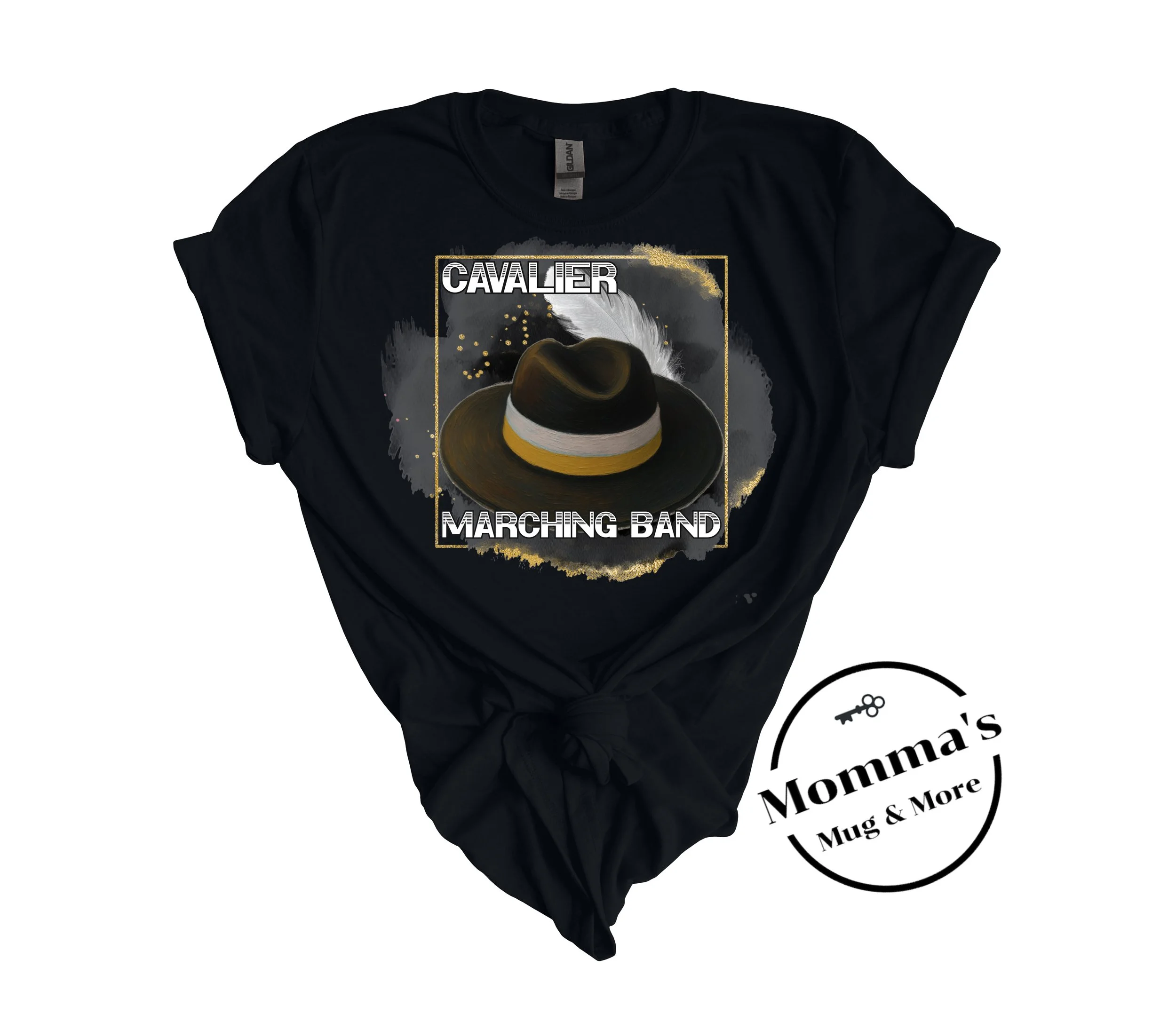 CAVALIERS MARCHING AUSSIE BLACK TEE.jpeg
