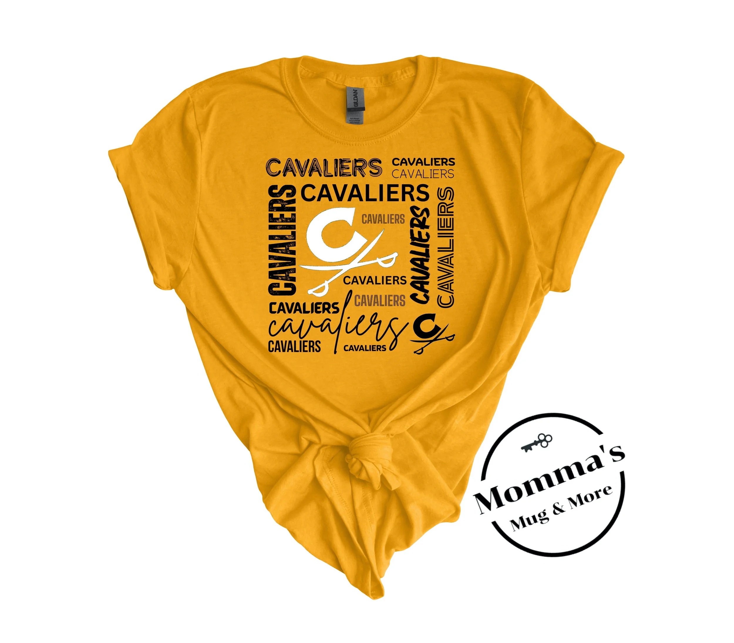 CAVALIERS BOXED C GOLD TEE.jpeg (Copy)