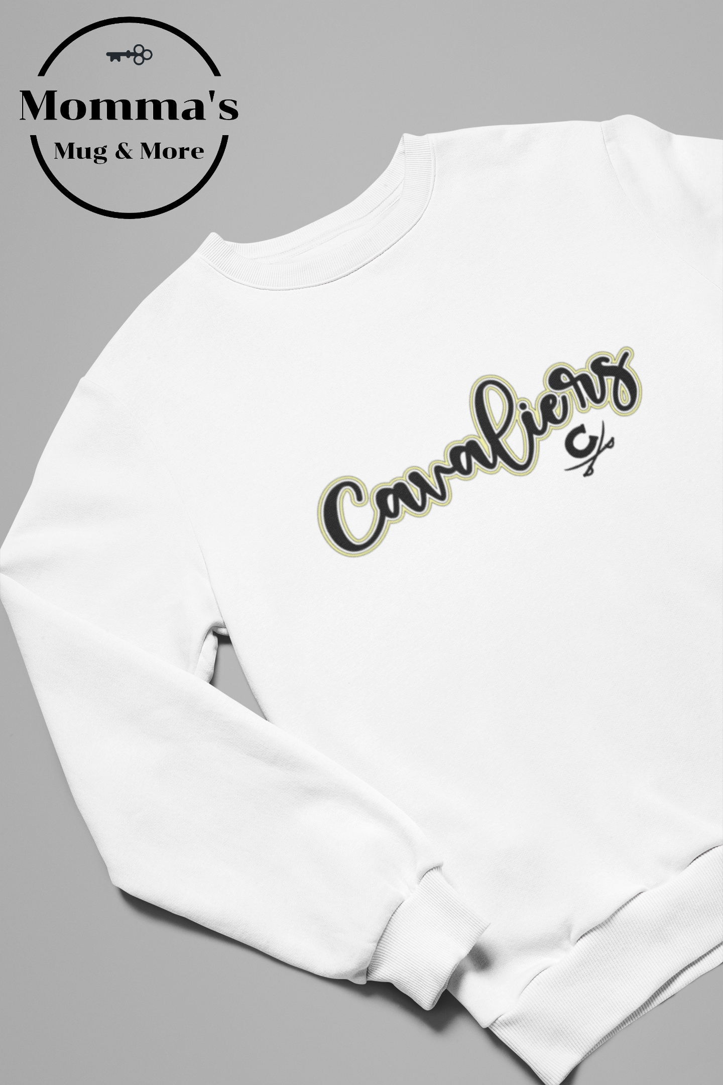 CORUNNA CAVALIERS FLAIR WHITE SWEATSHIRT.png