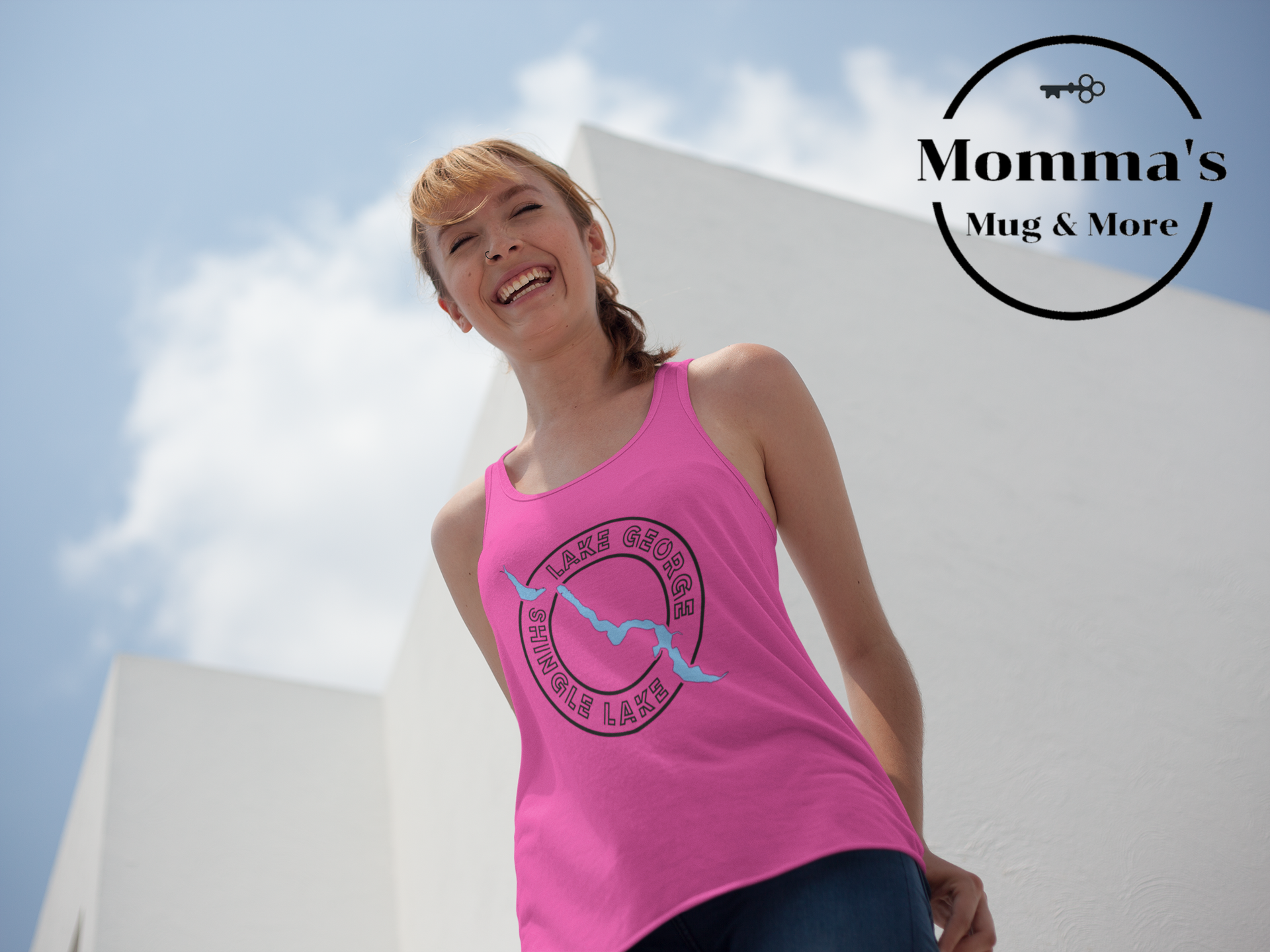 LAKE GEORGE SHINGLE LAKE HOT PINK TANK.png