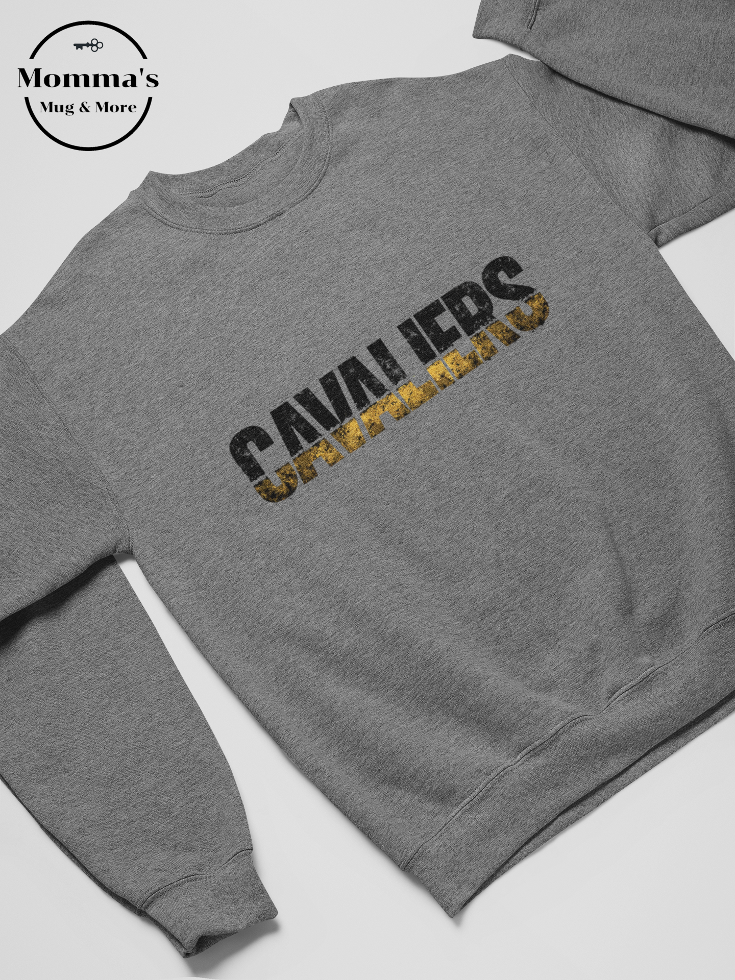 CAVALIER RUSTIC SPLIT GRAPHITE HEATHER CREW SWEATSHIRT.png