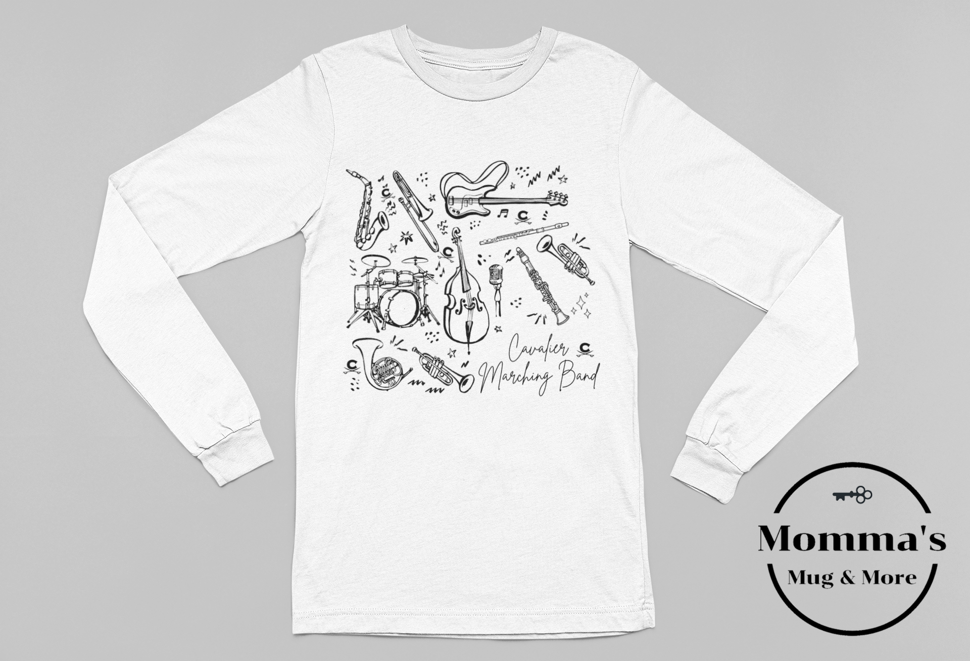CAVALIERS MARCHING ORCHESTRA WHITE SLEEVED TEE.png