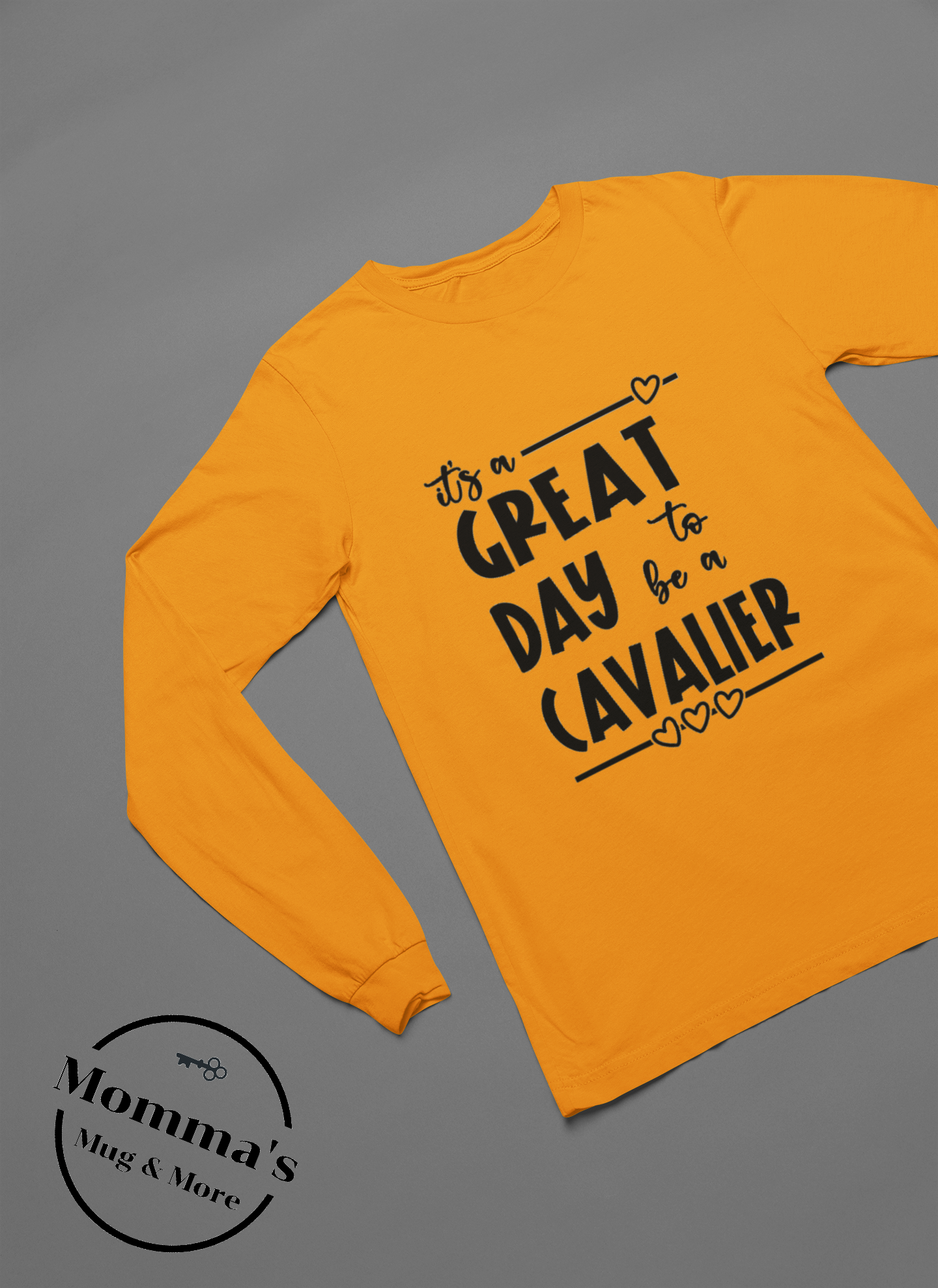 GREAT DAY TO BE A CAVALIER SLEEVED GOLD.png