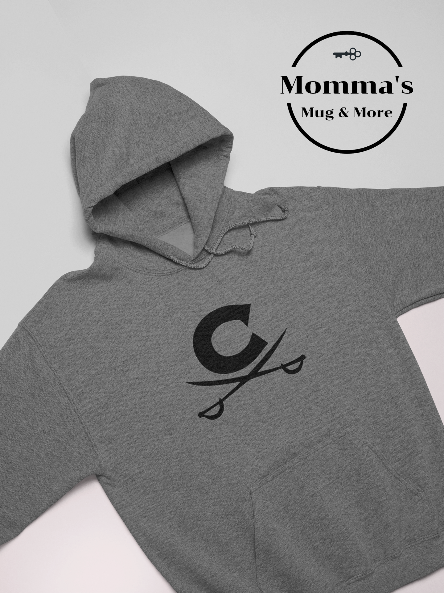 CORUNNA CAVALIERS CROSS SWORDS GRAPHITE HEATHER HOODIE.png (Copy)