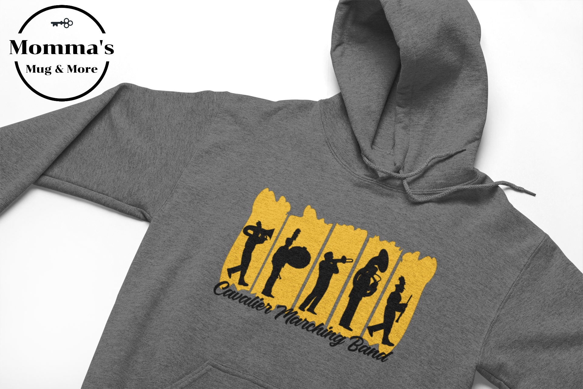 CAVALIER MARCHING BAND PAINTSTOKES GRAPHITE HEATHER HOODIE.png