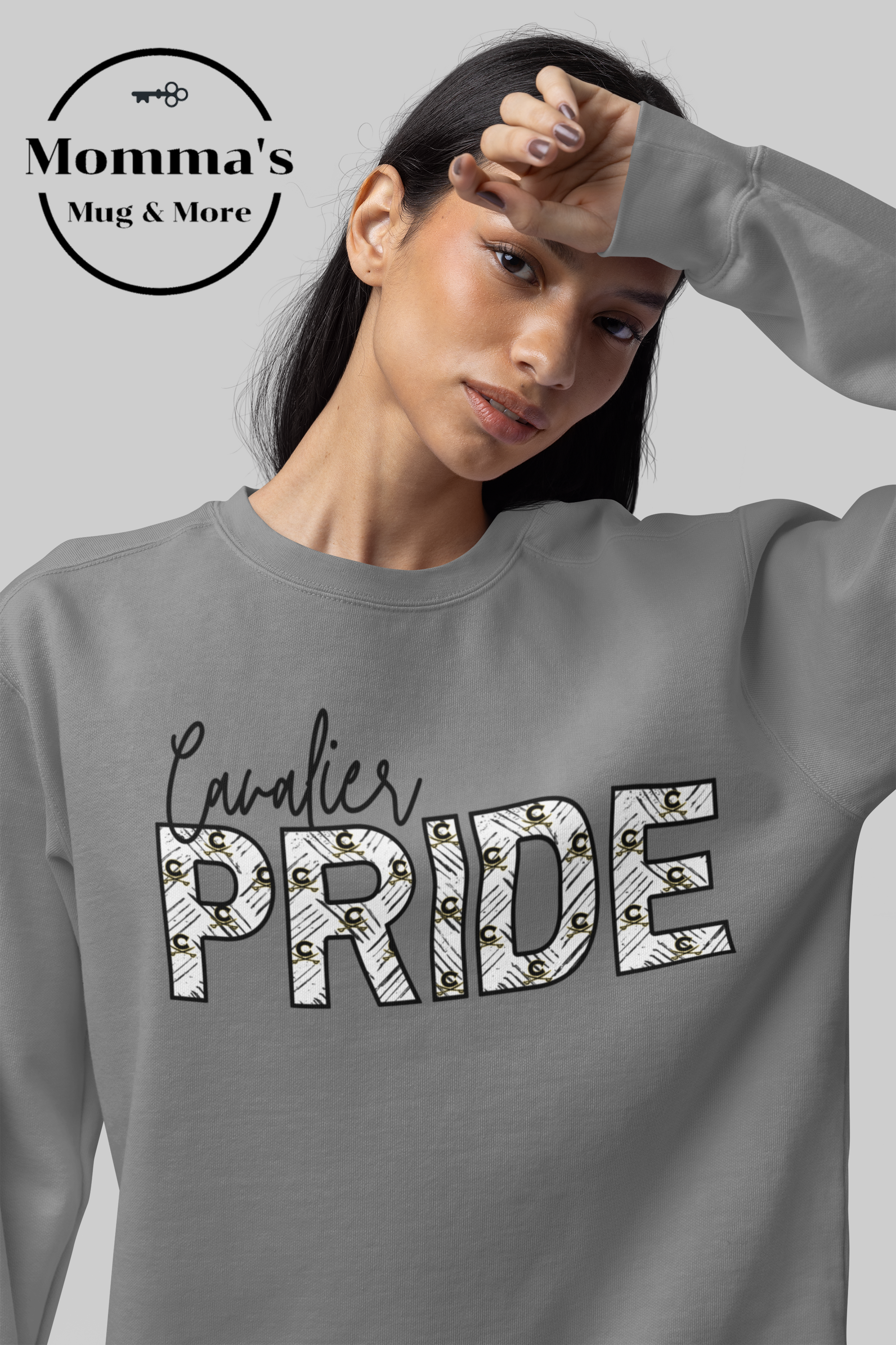 CAVALIER PRIDE GRAPHITE CREW SWEATSHIRT.png