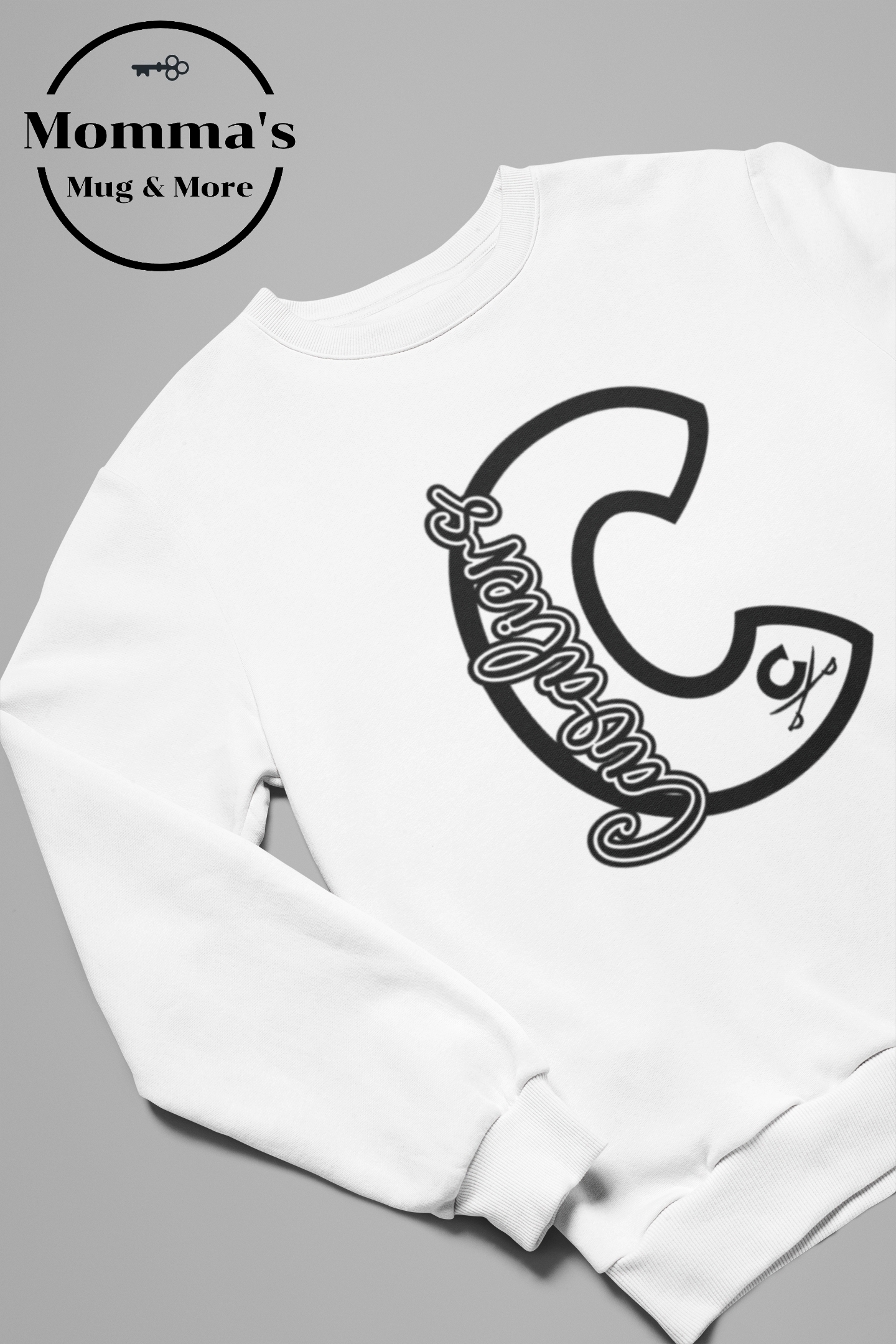CAVALIERS C WHITE CREW SWEATSHIRT.png