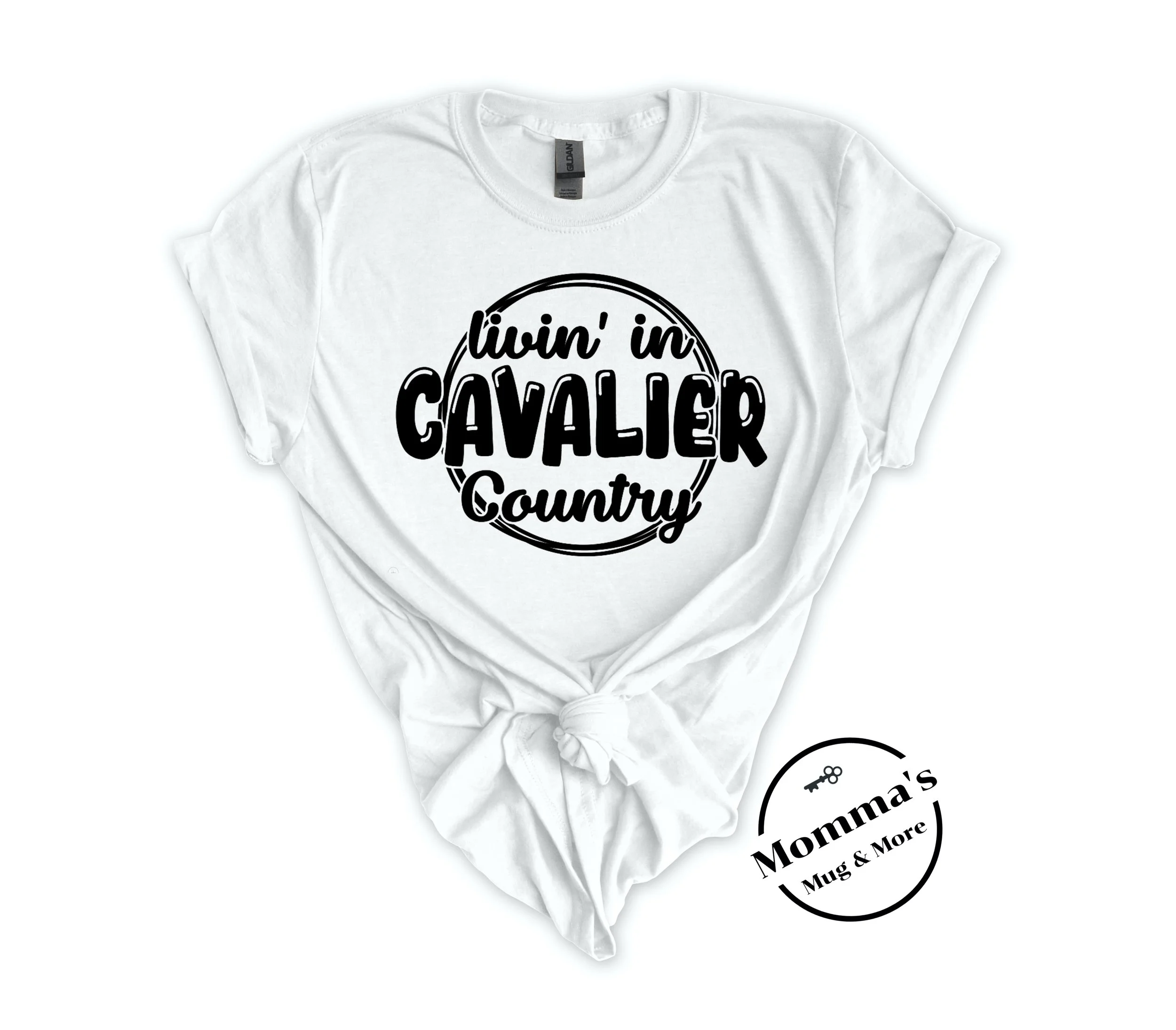 LIVIN IN CAVALIER COUNTRY WHITE TEE.jpeg
