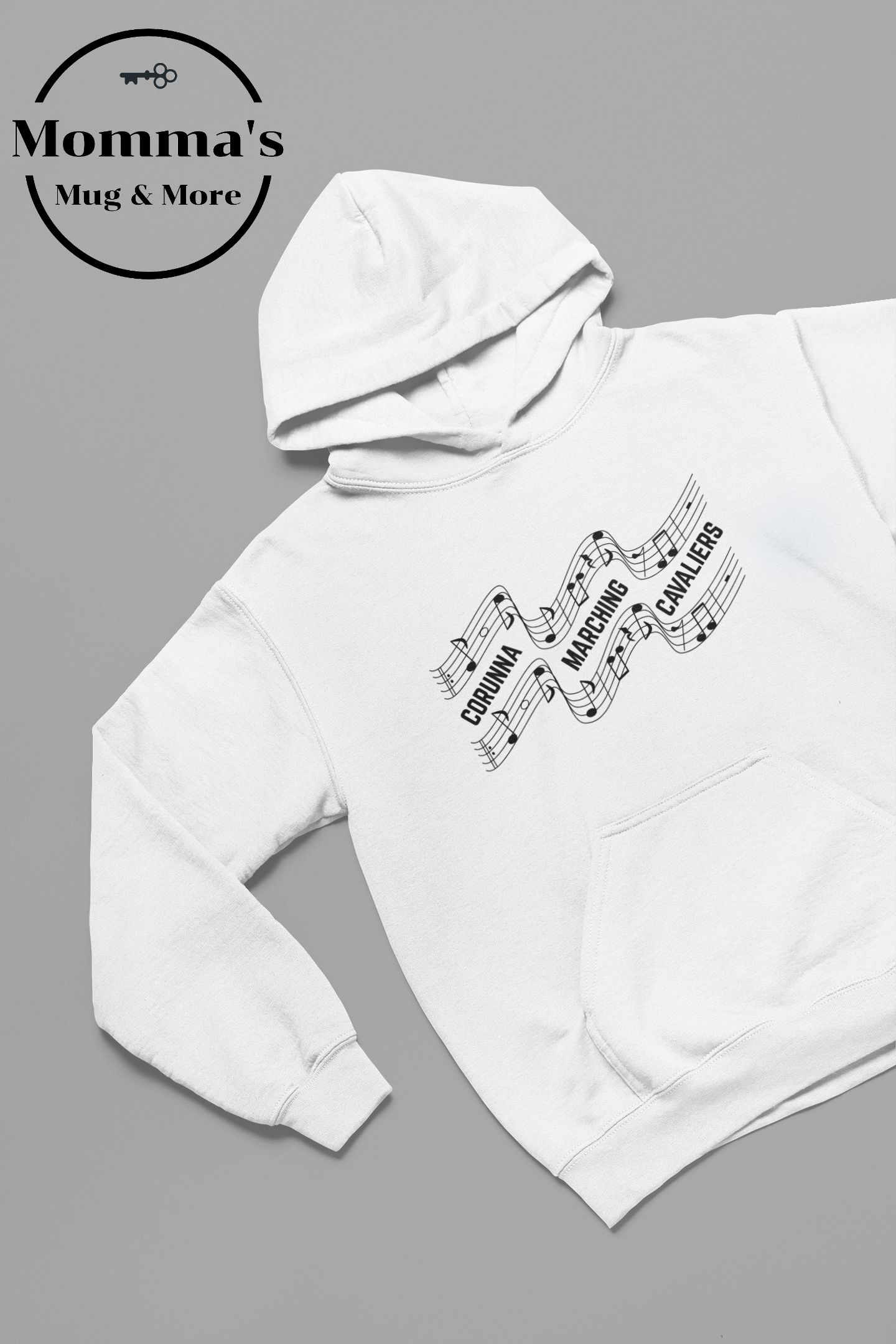 CAVALIERS MARCHING SHEET MUSIC WHITE HOODIE.png