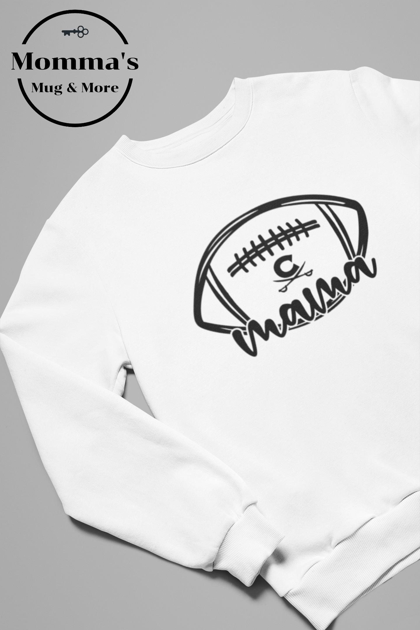 CORUNNA CAVALIERS FOOTBALL MAMA WHITE SWEATSHIRT.png
