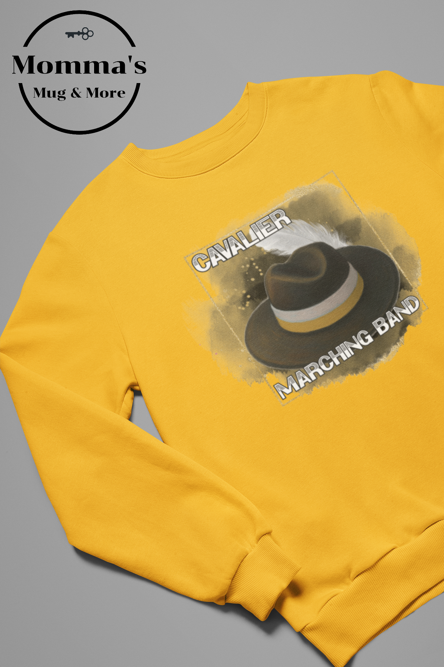 CAVALIERS MARCHING AUSSIE GOLD SWEATSHIRT.png
