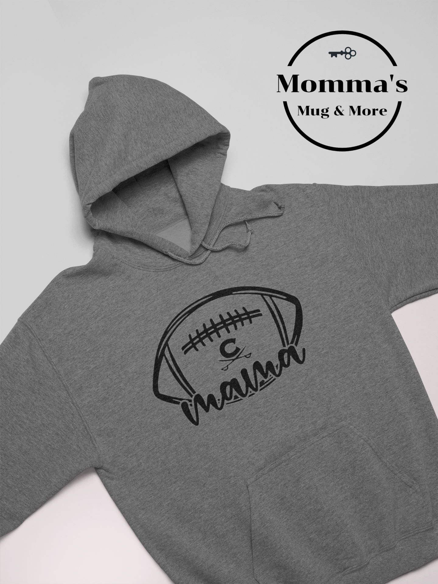 CORUNNA CAVALIERS FOOTBALL MAMA GRAPHITE HEATHER HOODIE.png
