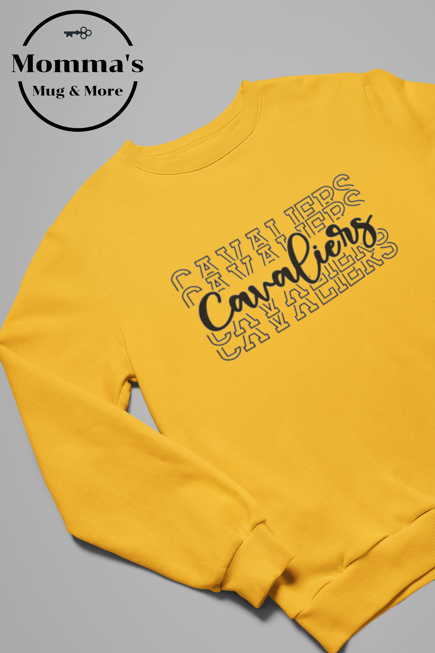 CORUNNA CAVALIERS ROMEO STACKED GOLD SWEATSHIRT.png