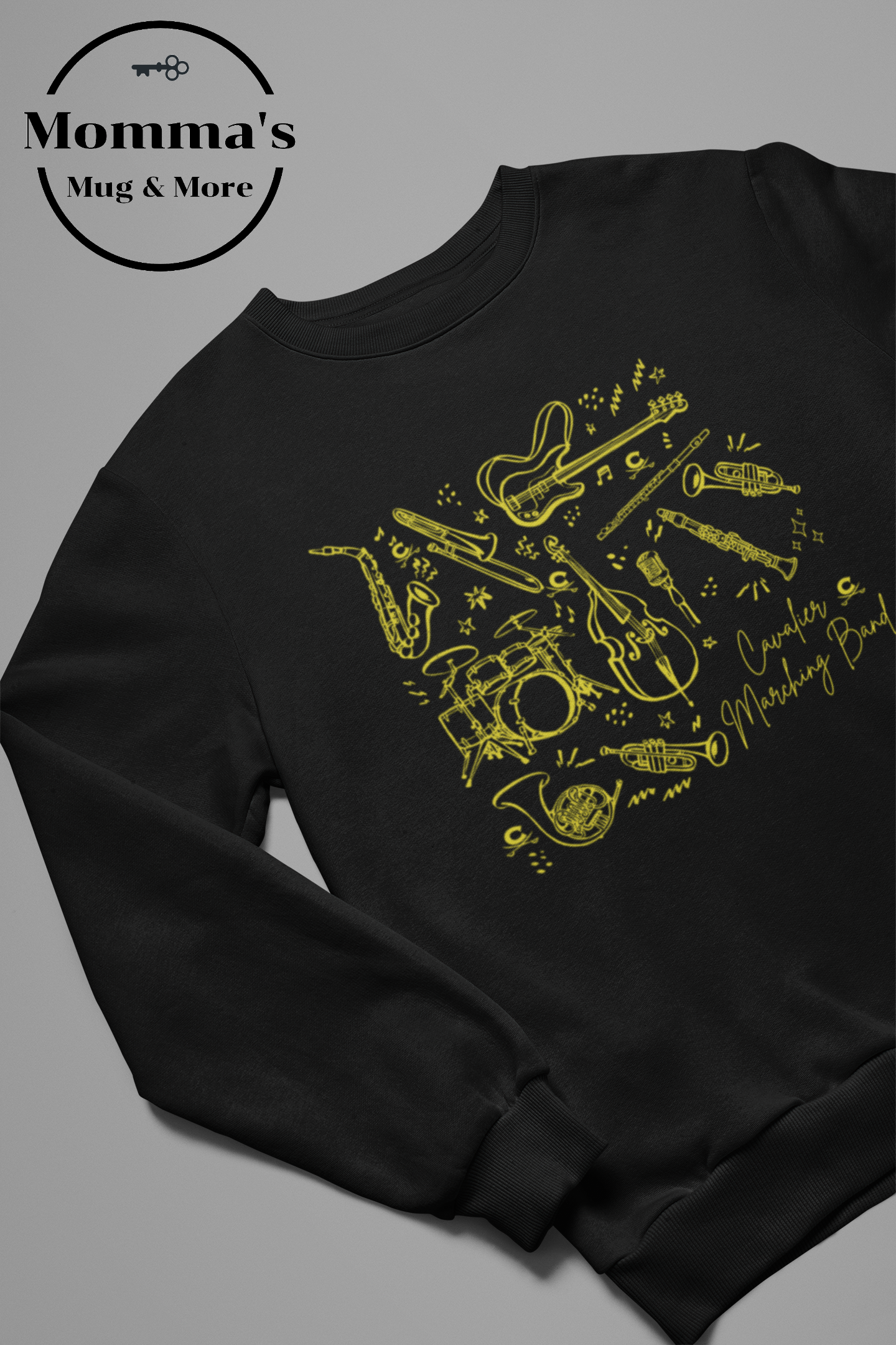 CAVALIERS MARCHING ORCHESTRA GOLD AND BLACK SWEATSHIRT.png