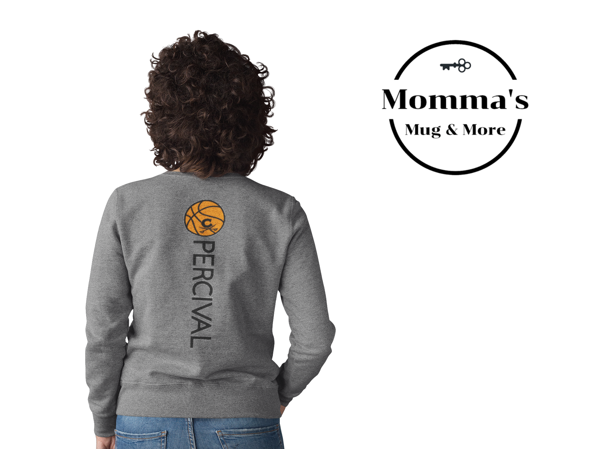curly-haired-girl-wearing-a-crewneck-sweater-mockup-facing-a-transparent-backdrop-a10259b.png