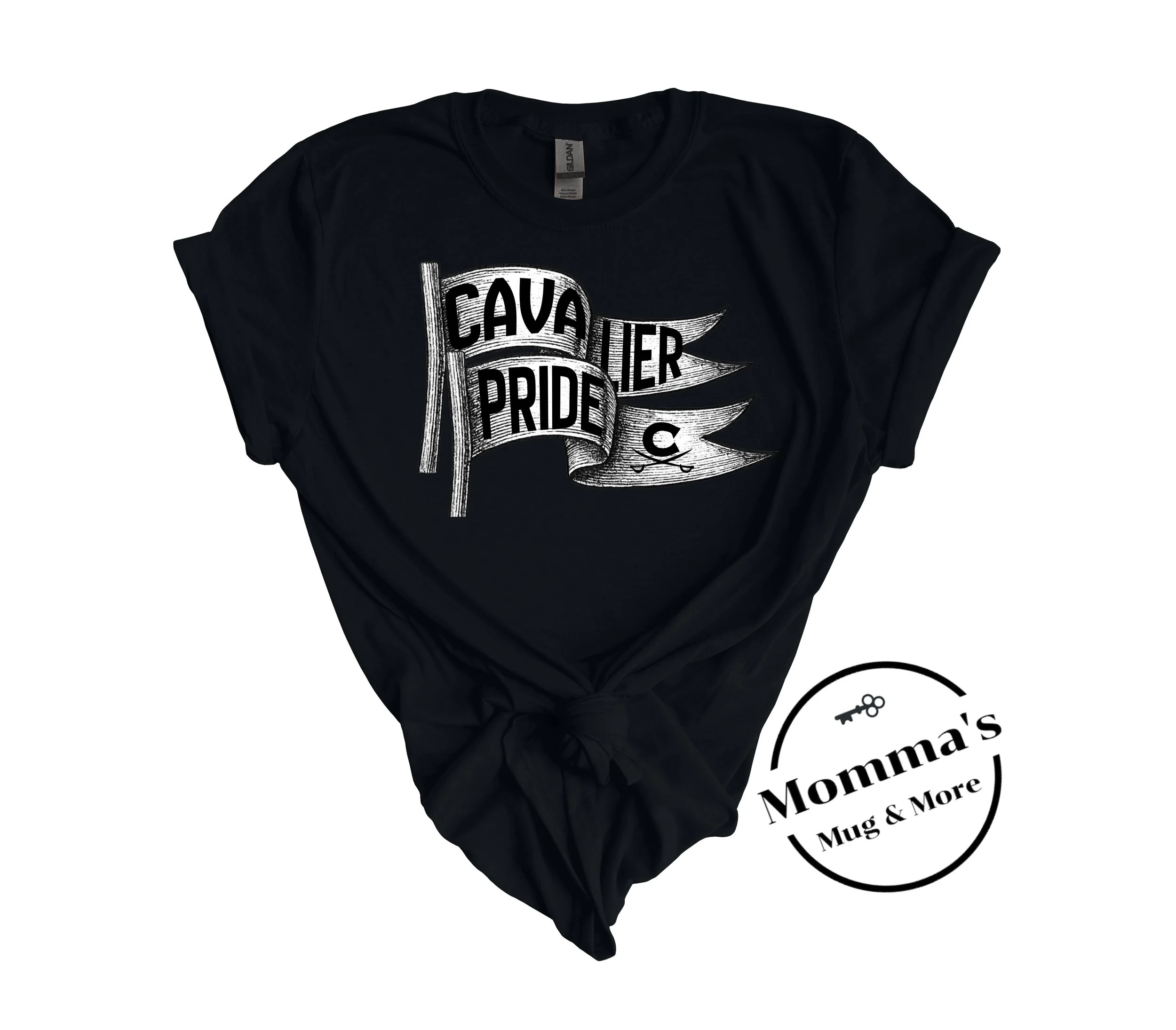 WAVING CAVALIER PRIDE BLACK TEE.jpg