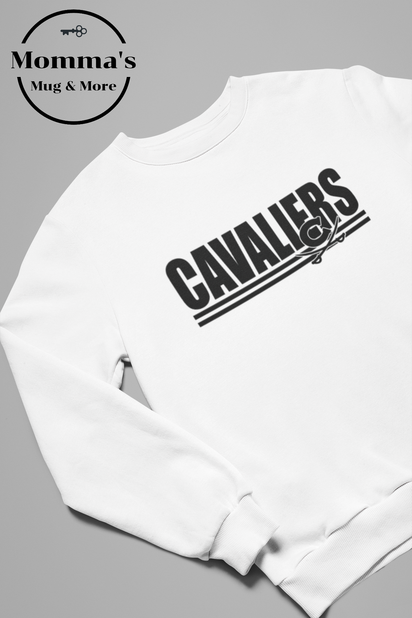 CORUNNA CAVALIERS STRIPED WHITE SWEATSHIRT.png
