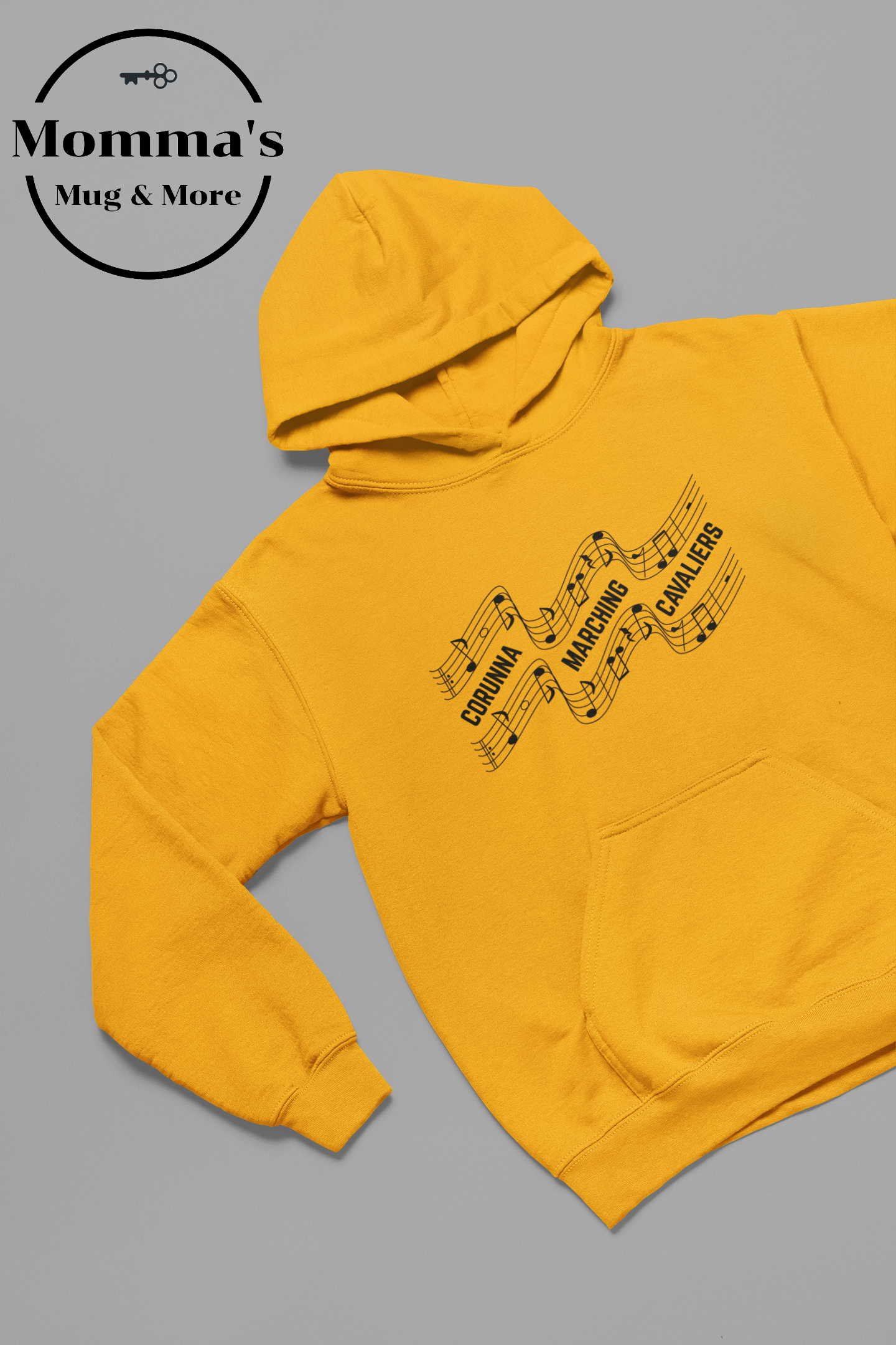 CAVALIERS MARCHING SHEET MUSIC GOLD HOODIE.png