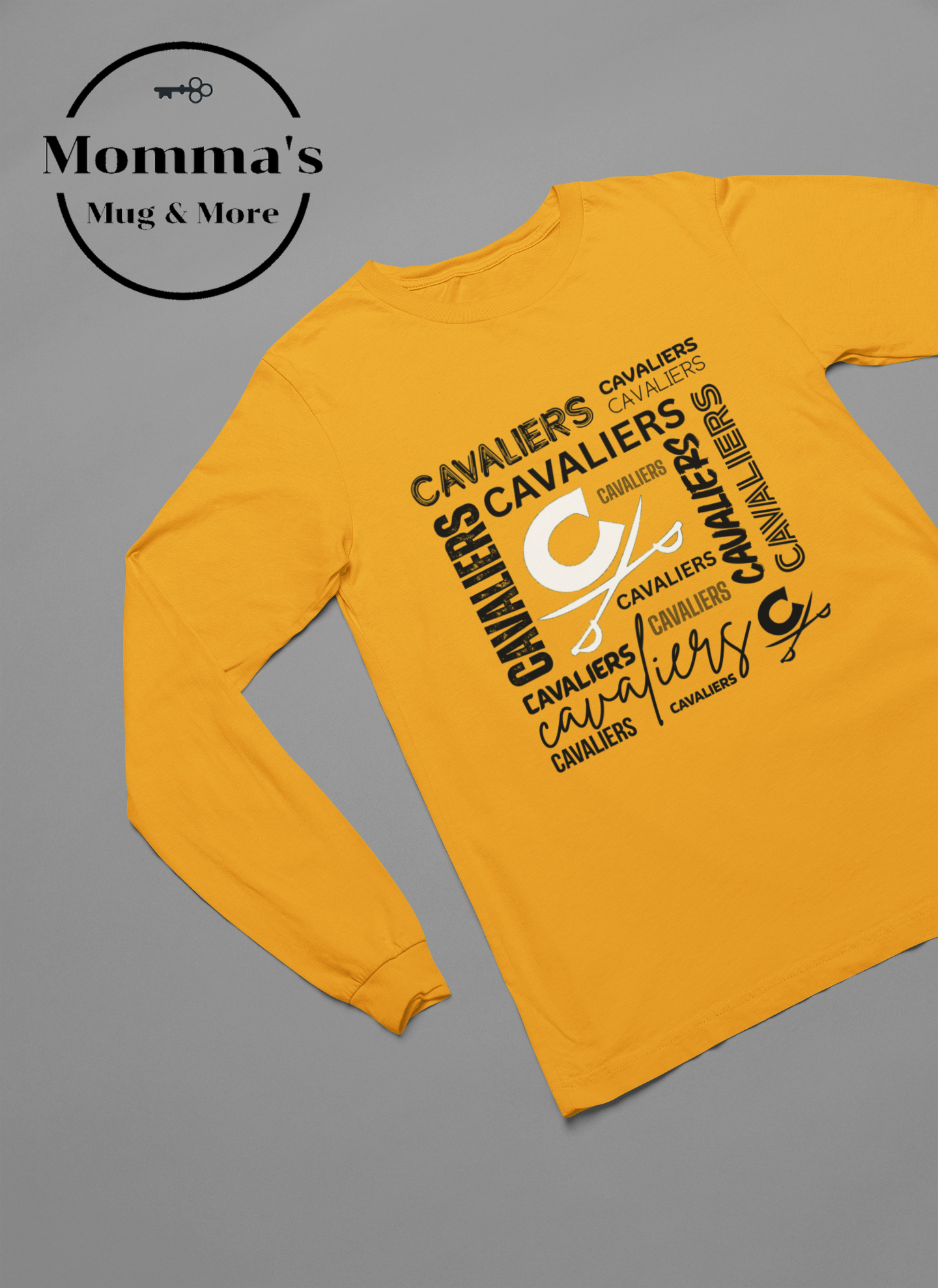 CAVALIERS BOXED C GOLD SLEEVED TEE.png (Copy)