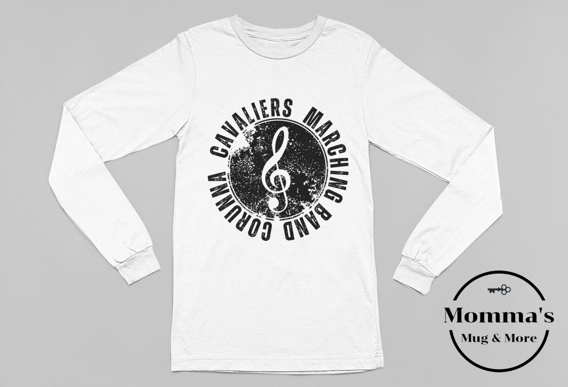 CAVALIERS MARCHING RUSTIC WHITE SLEEVED TEE.png