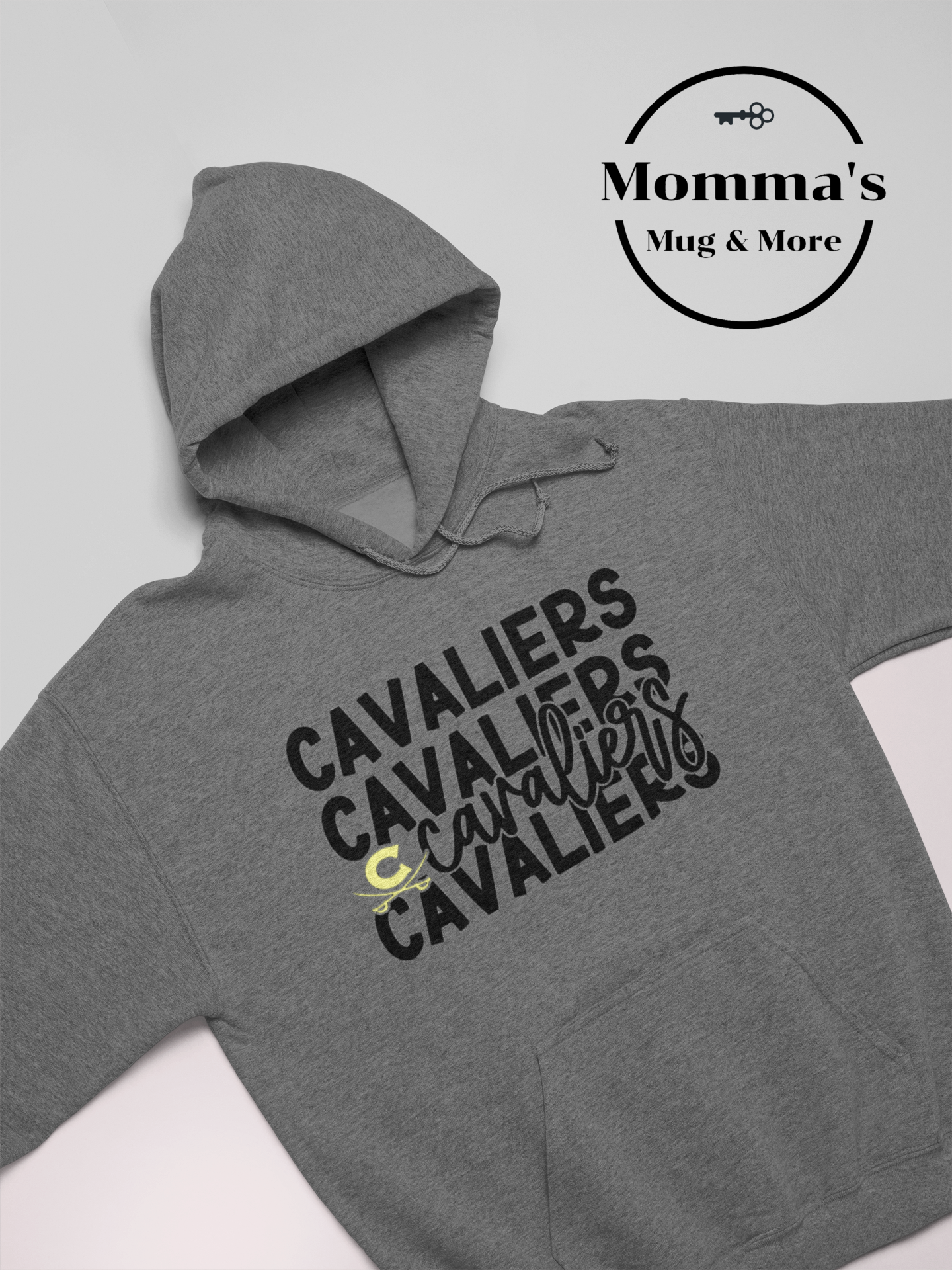 CORUNNA CAVALIERS LITTLE C HEATHER GRAPHITE HOODIE.png