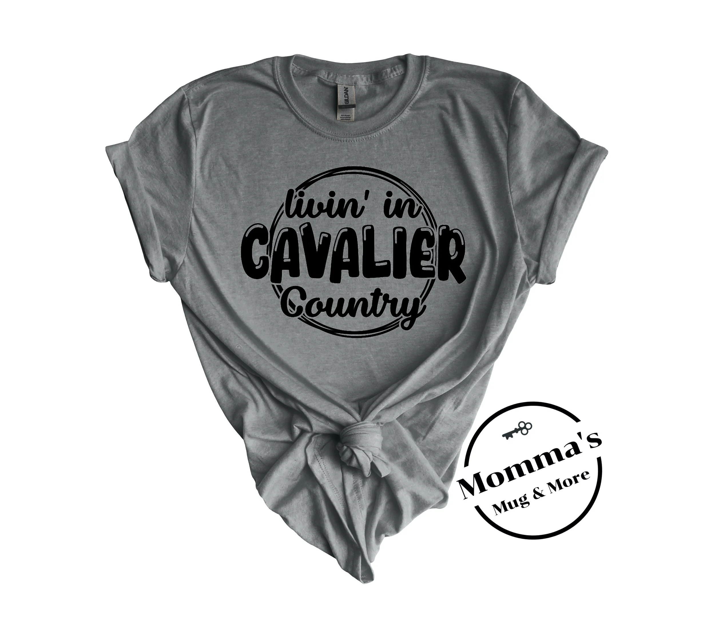 LIVIN IN CAVALIER COUNTRY GRAPHITE HEATHER TEE.jpeg