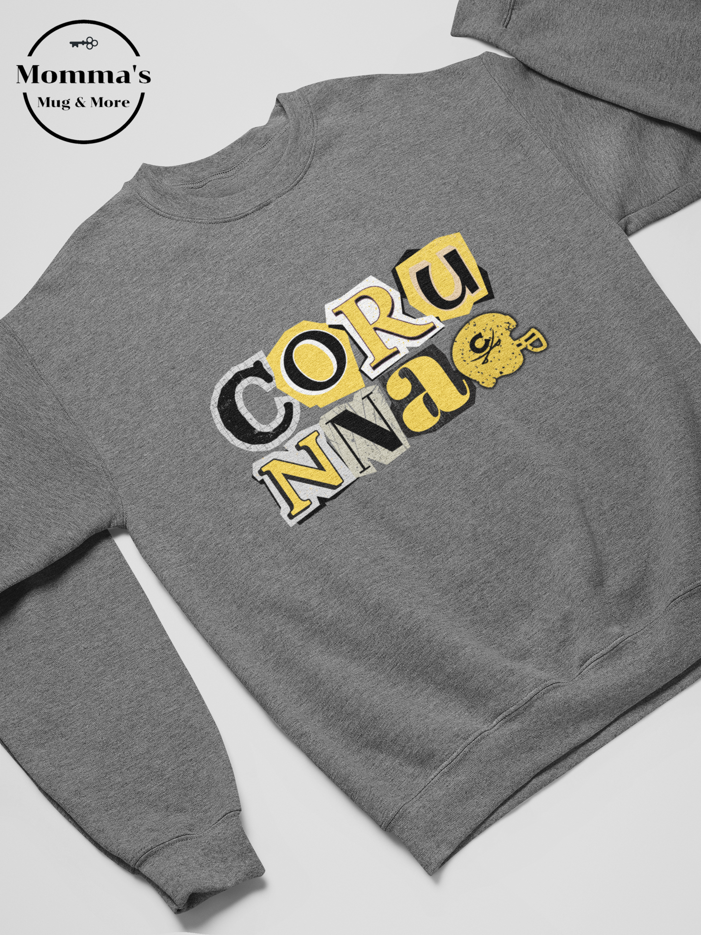 CORUNNA CAVALIERS RANDSOM FOOTBALL GRAPHITE HEATHER SWEATSHIRT.png