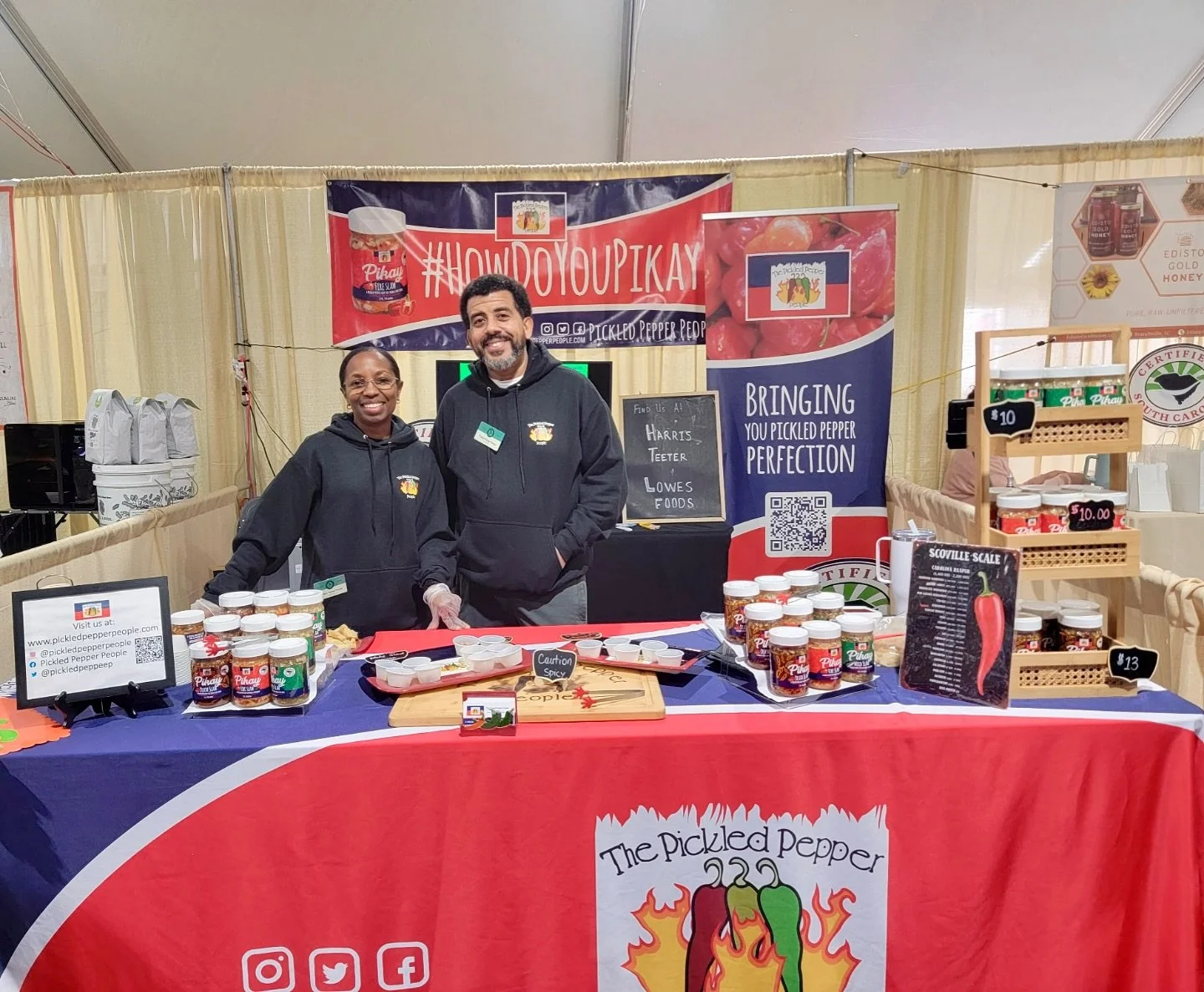 We&rsquo;re in Charleston for @sewe all weekend! Stop by, try a sample, and take home a jar of pikay slaw. We can&rsquo;t wait to see you there! 🔥☀️🌶️